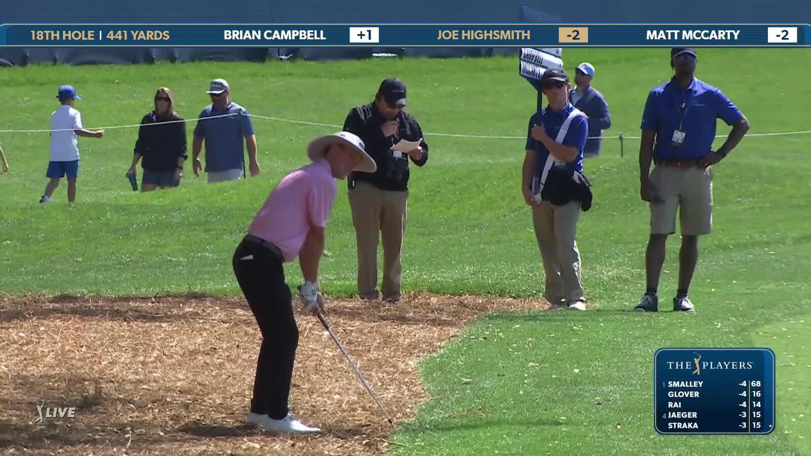 Joe Highsmith | Round 1 | 18th hole | Shot 2 | 2025 THE PLAYERS