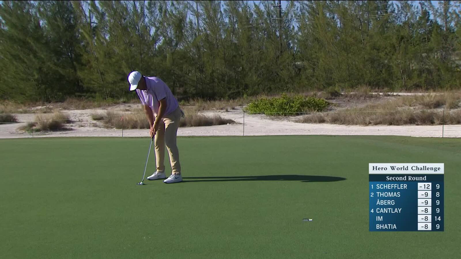 Scottie Scheffler | Round 2 | 10th hole | Shot 4 | 2024 Hero World Challenge