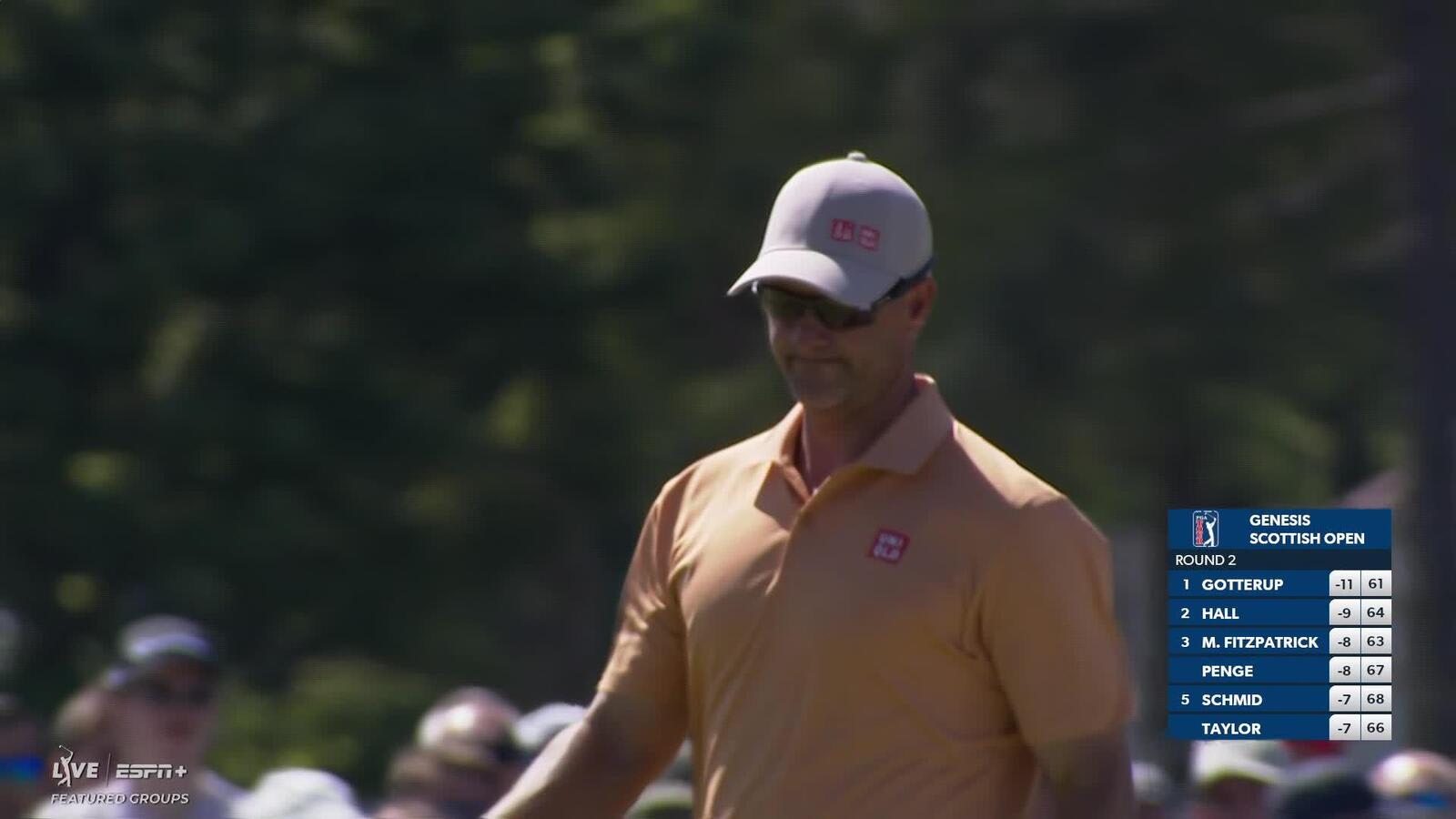 Adam Scott | Round 2 | 3rd hole | Shot 4 | 2025 Genesis Scottish Open