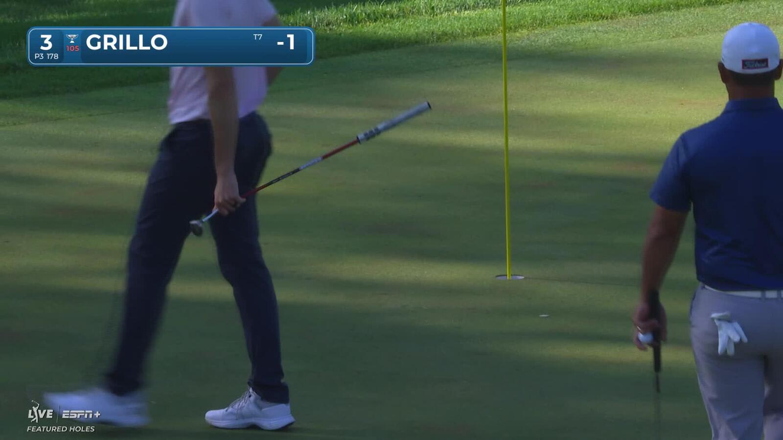 Emiliano Grillo | Round 1 | 3rd hole | Shot 2 | 2025 John Deere