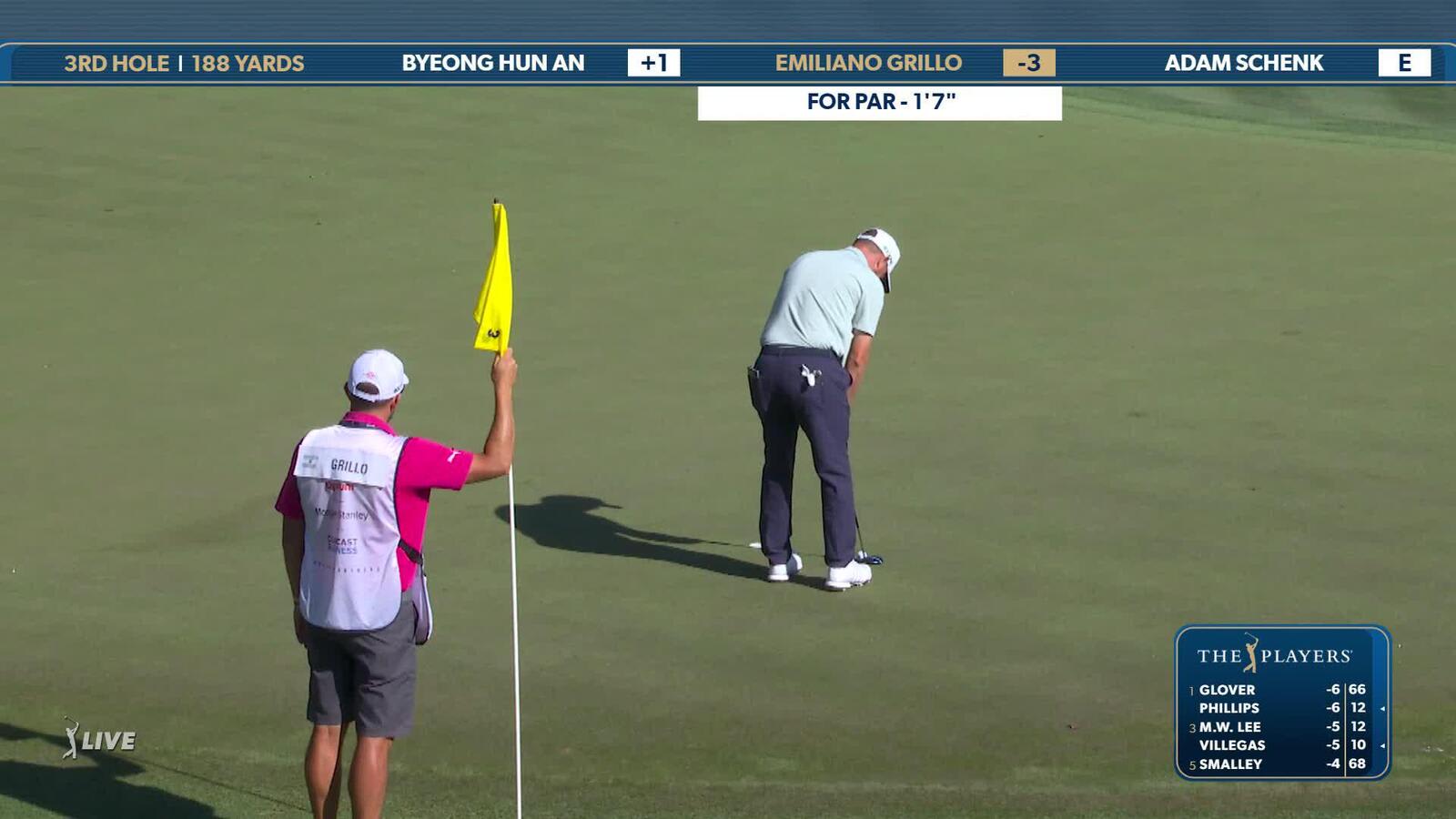 Emiliano Grillo | Round 1 | 3rd hole | Shot 3 | 2025 THE PLAYERS