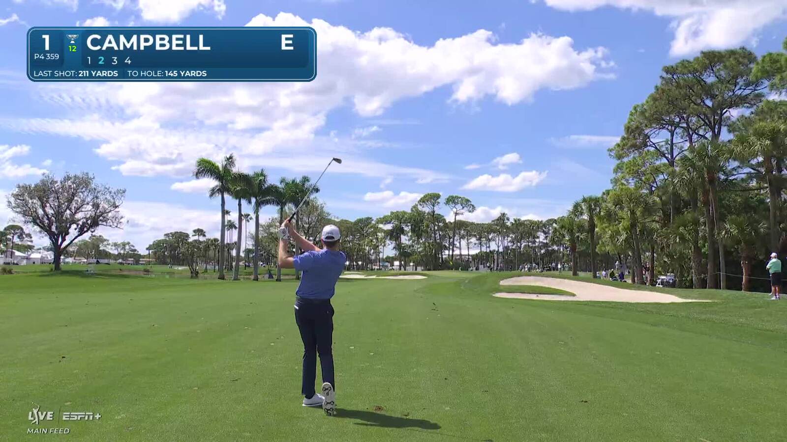 Brian Campbell | Round 1 | 1st hole | Shot 2 | 2025 Cognizant Classic