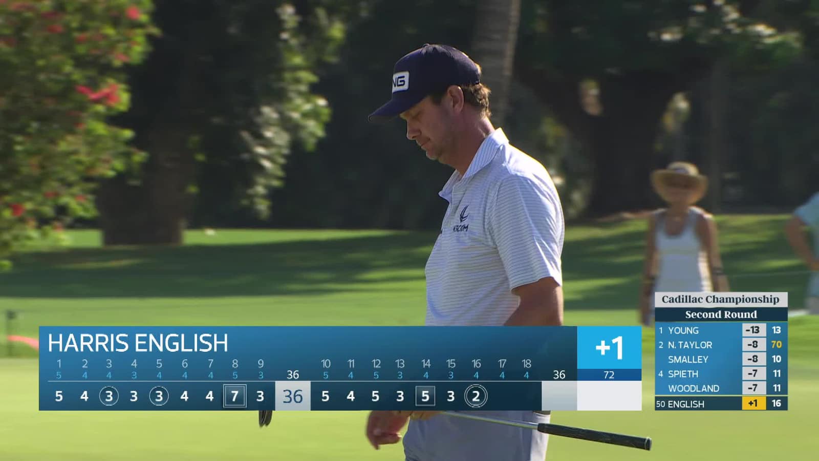 Harris English | Round 2 | 16th hole | Shot 2 | 2026 Cadillac