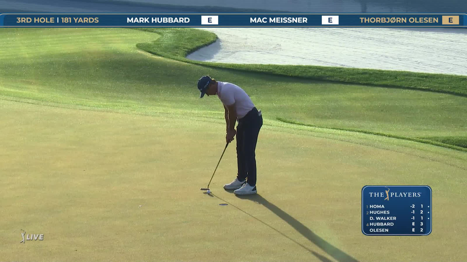 Thorbjørn Olesen | Round 1 | 3rd hole | Shot 4 | 2026 THE PLAYERS