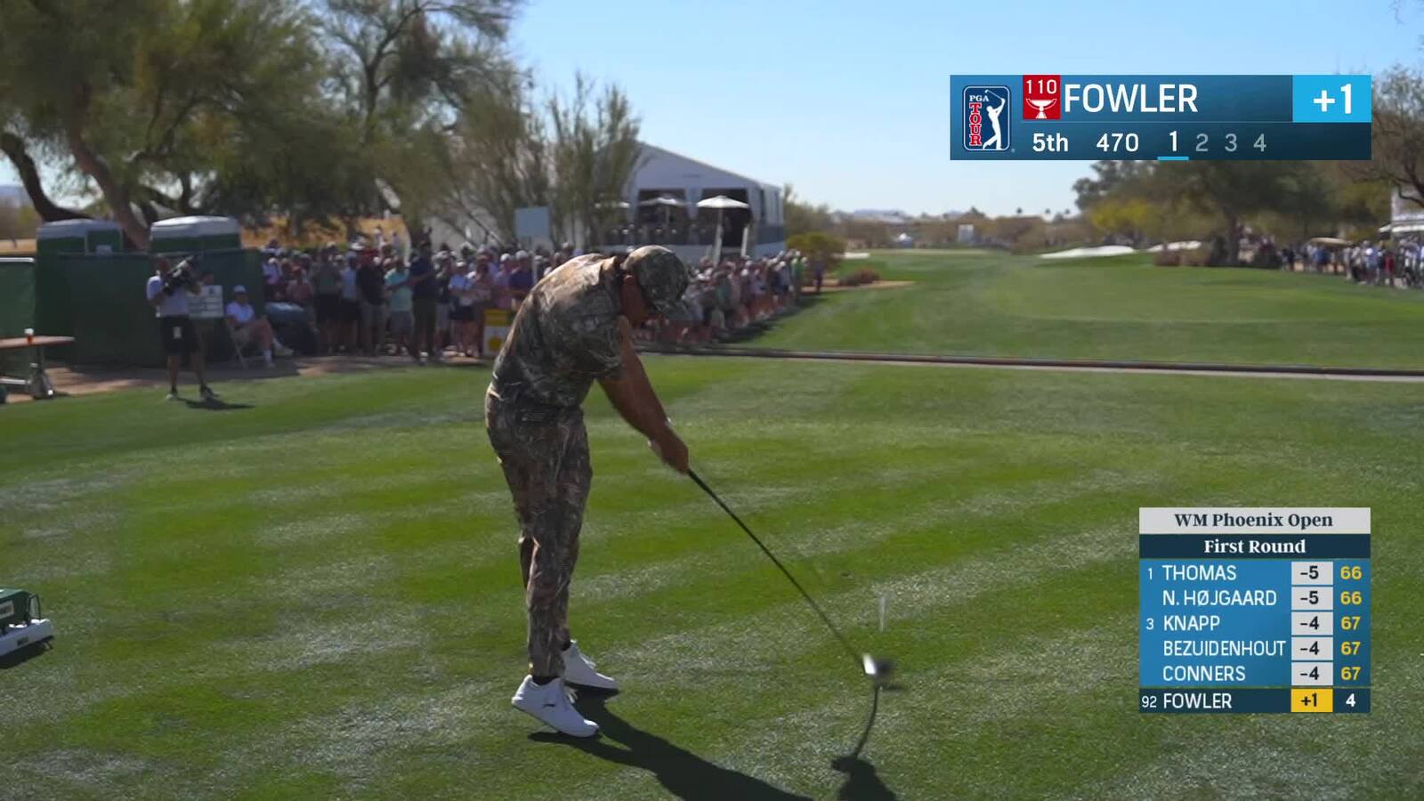 Rickie Fowler | Round 1 | 5th hole | Shot 1 | 2025 WM Phoenix Open