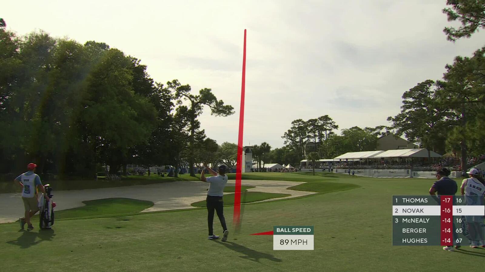 Andrew Novak | Round 4 | 16th hole | Shot 2 | 2025 RBC Heritage