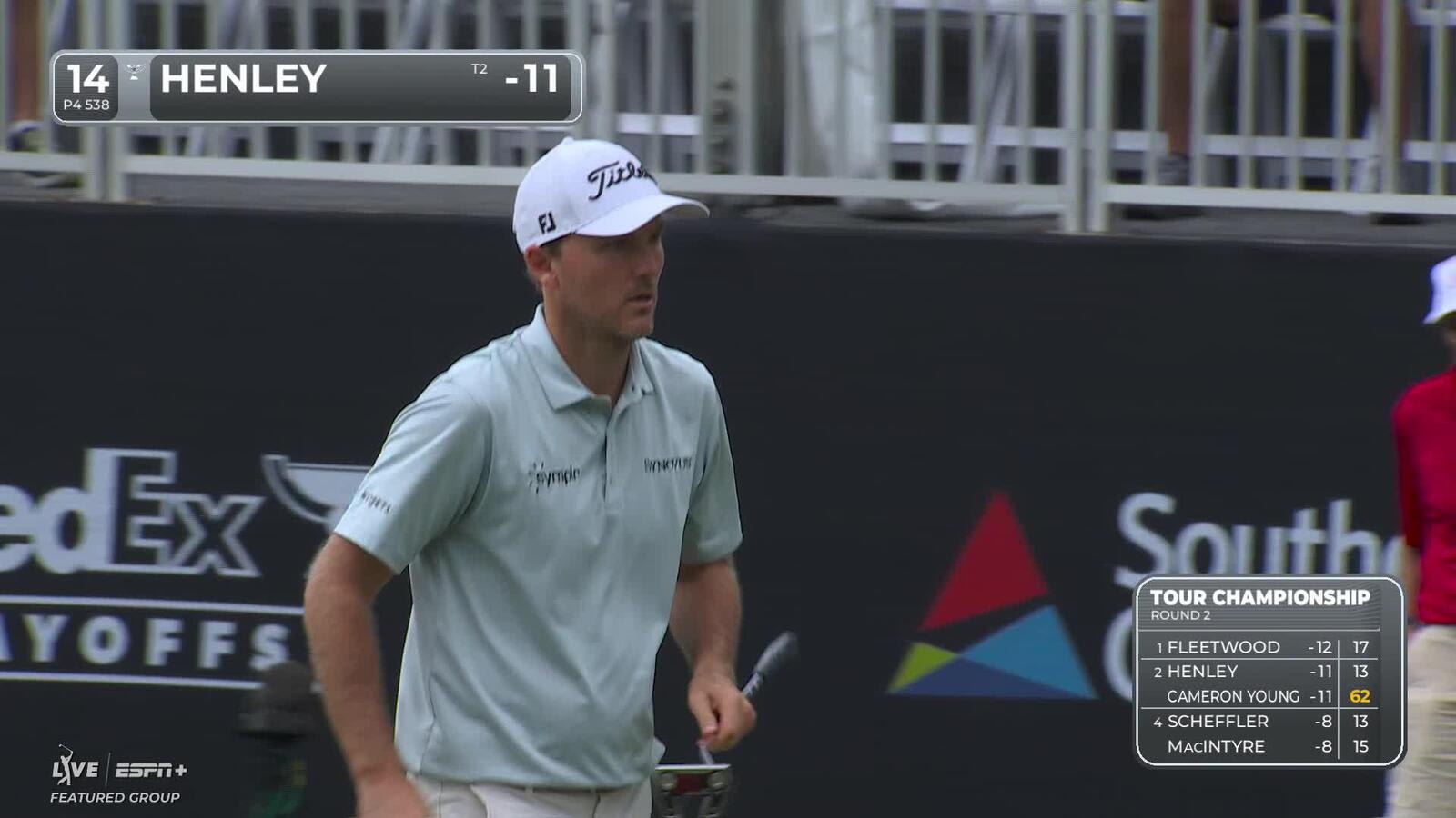 Russell Henley | Round 2 | 14th hole | Shot 4 | 2025 TOUR Championship