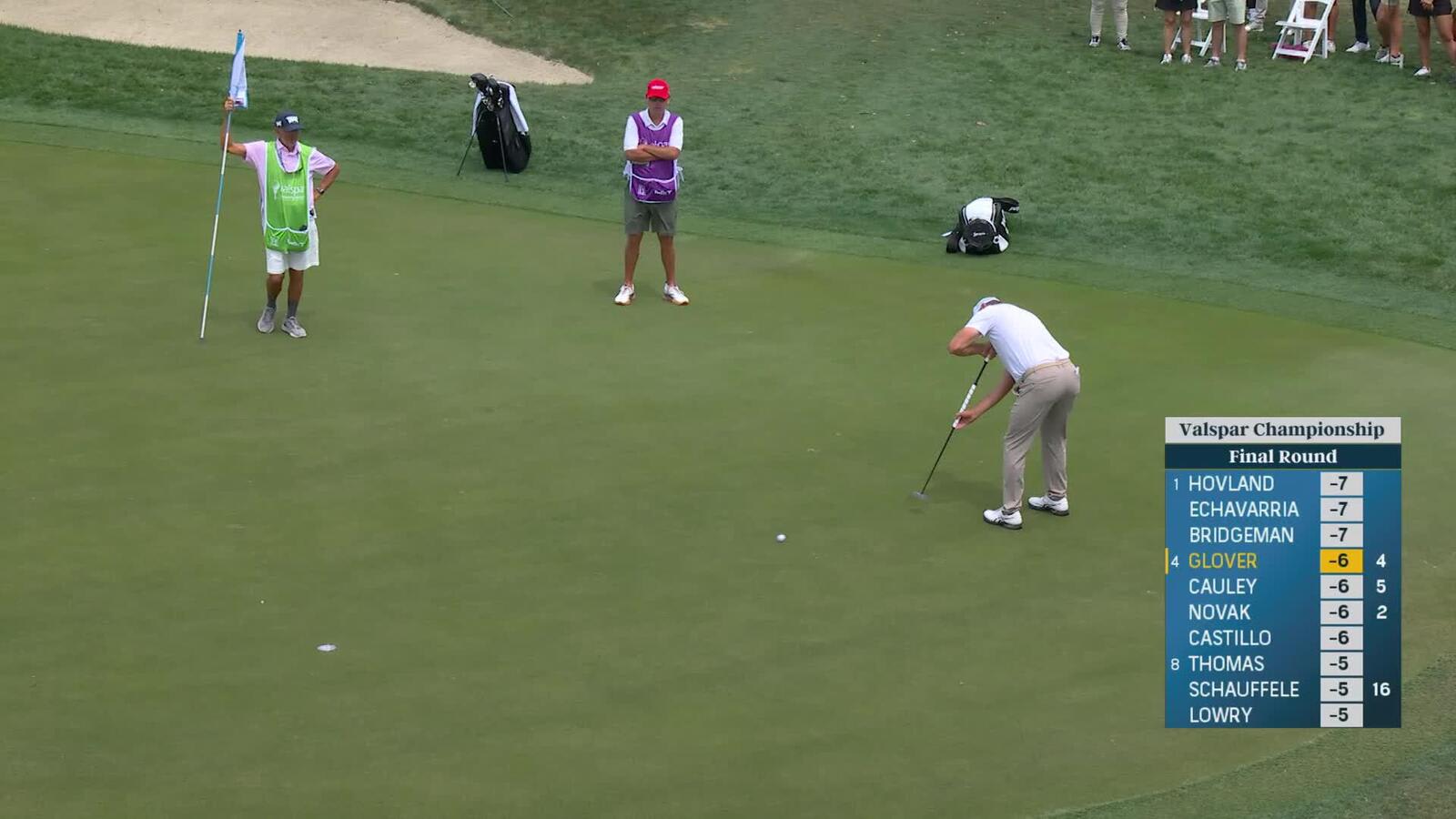 Lucas Glover | Round 4 | 5th hole | Shot 5 | 2025 Valspar