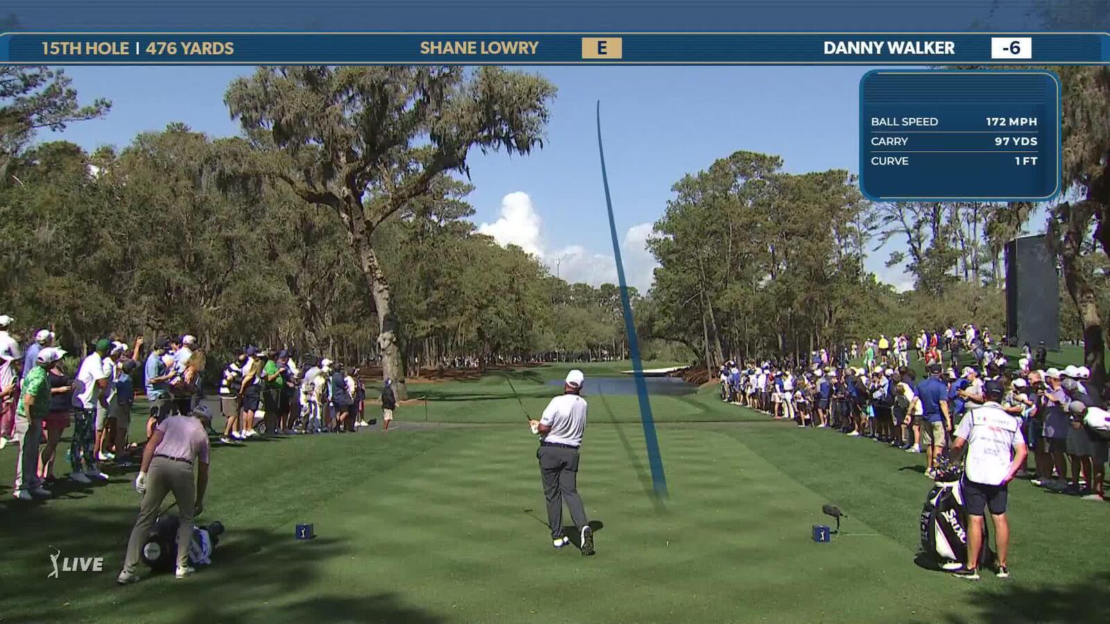 Shane Lowry | Round 3 | 15th hole | Shot 1 | 2025 THE PLAYERS