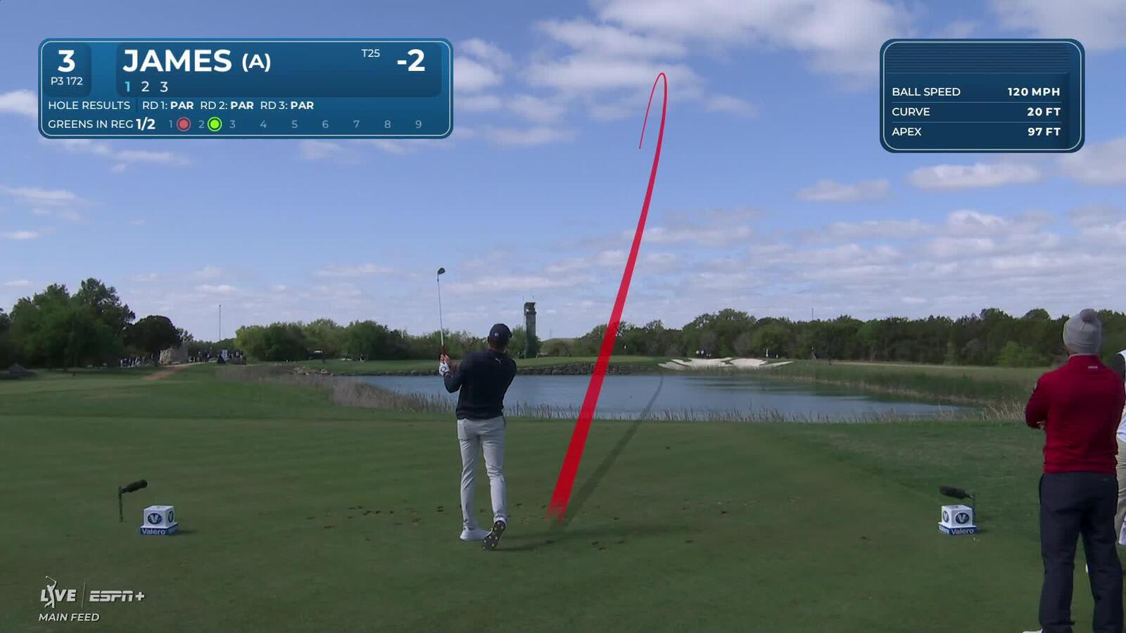 Benjamin James | Round 4 | 3rd hole | Shot 1 | 2025 Valero