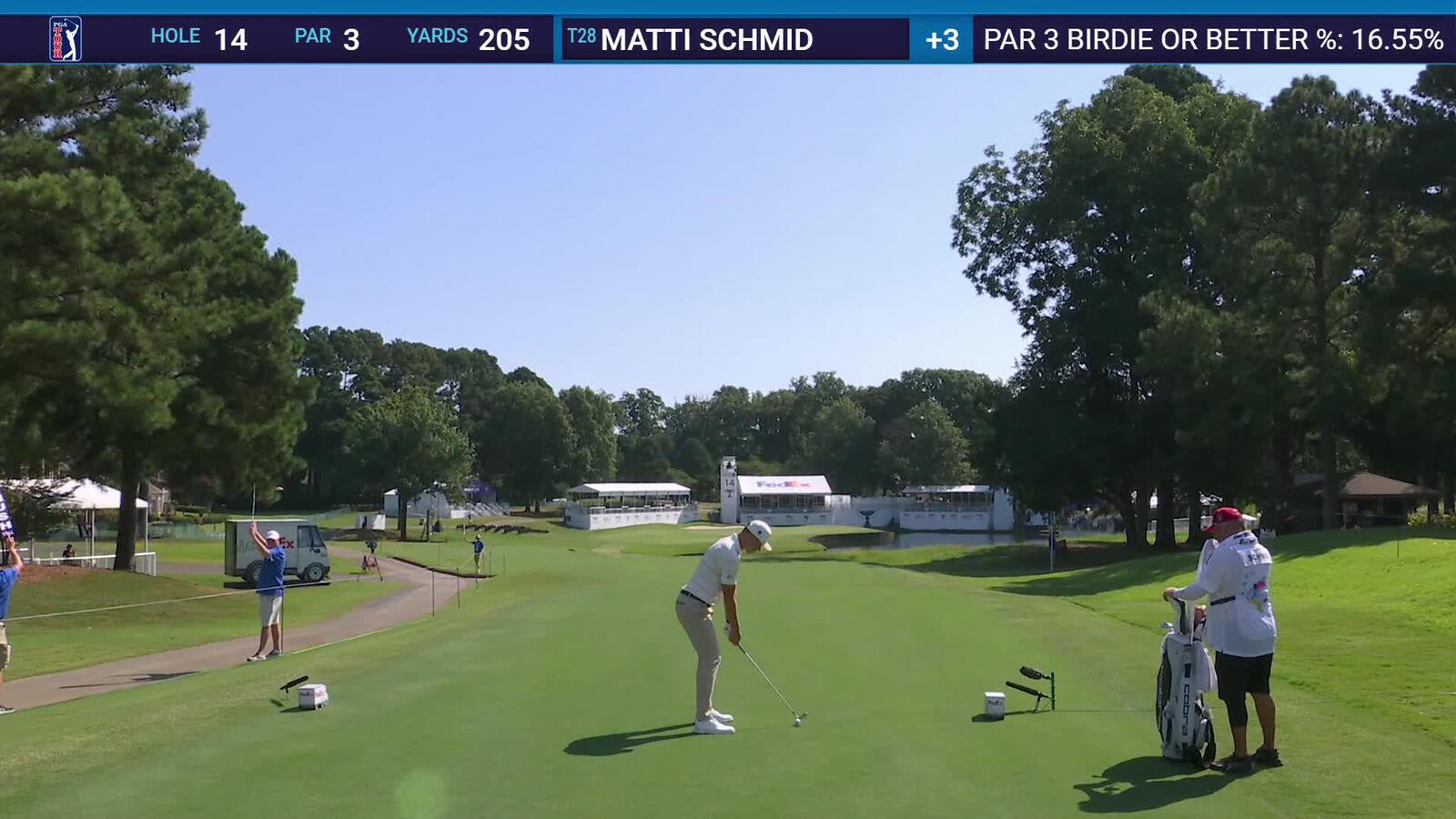 Matti Schmid | Round 1 | 14th hole | Shot 1 | 2025 FedEx St. Jude