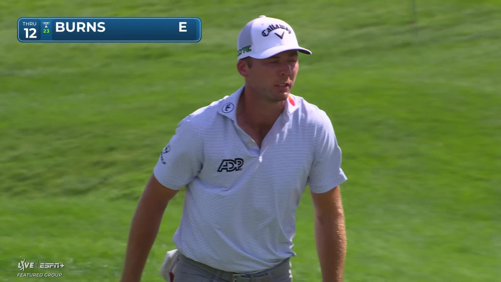 Sam Burns | Round 1 | 12th hole | Shot 5 | 2025 3M Open