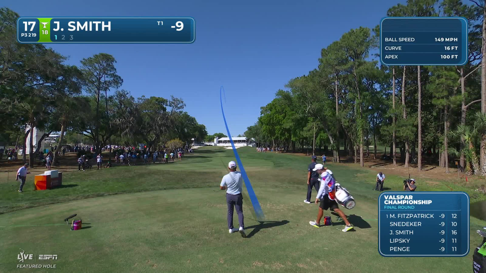 Jordan L Smith | Round 4 | 17th hole | Shot 1 | 2026 Valspar