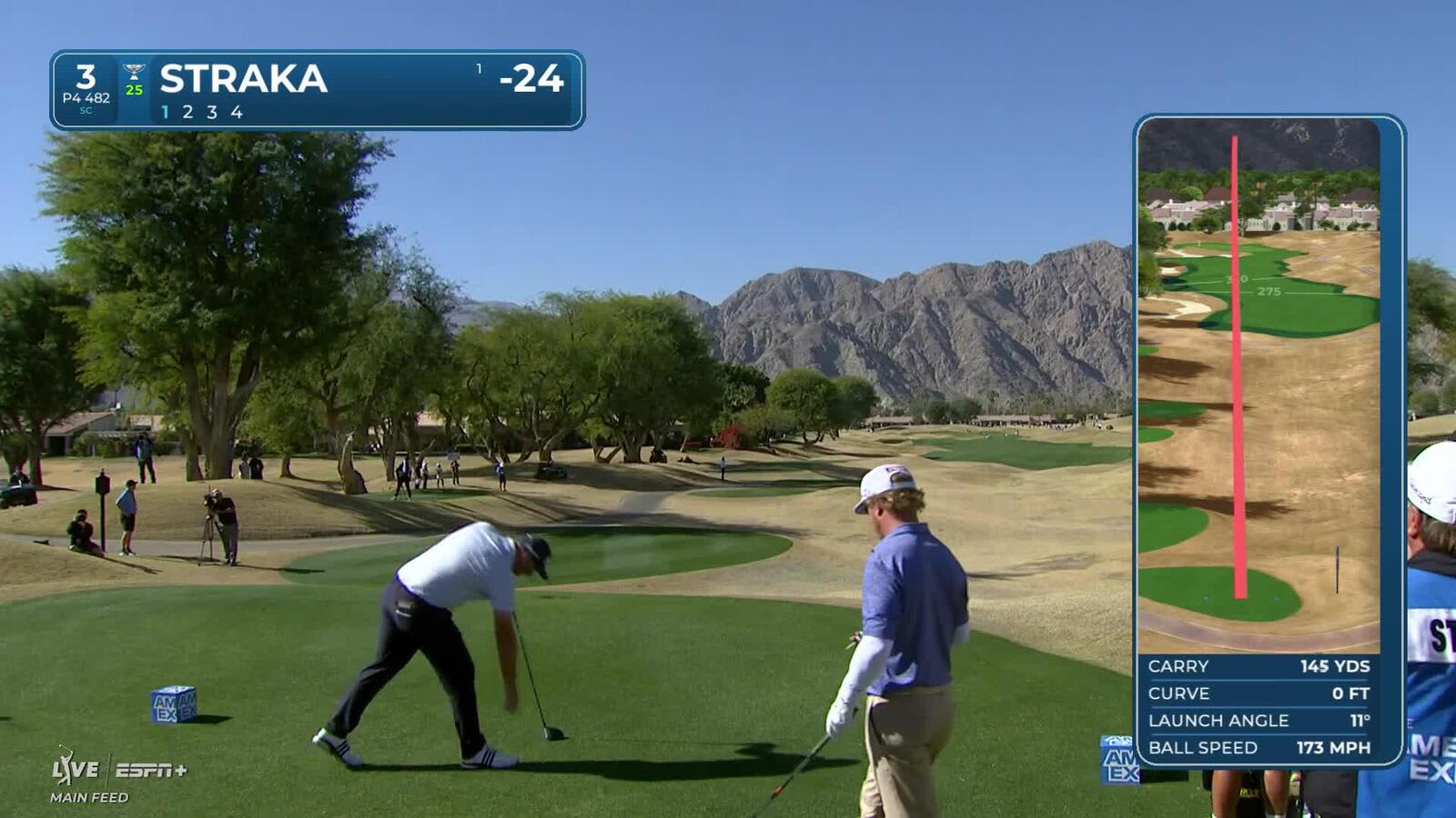 Sepp Straka | Round 4 | 3rd hole | Shot 1 | 2025 The American Express