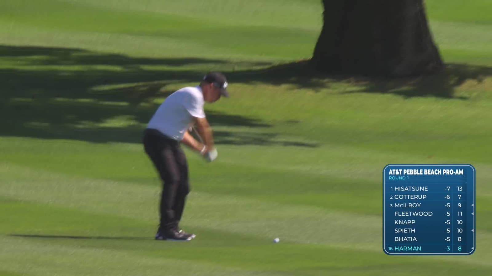 Brian Harman | Round 1 | 18th hole | Shot 2 | 2026 AT&T Pebble Beach