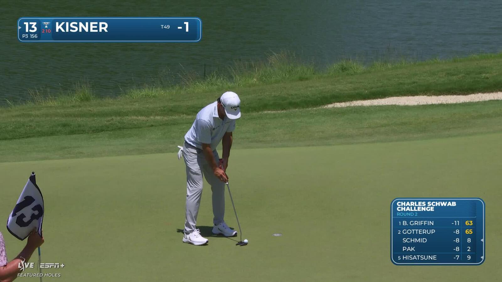 Kevin Kisner | Round 2 | 13th hole | Shot 3 | 2025 Charles Schwab
