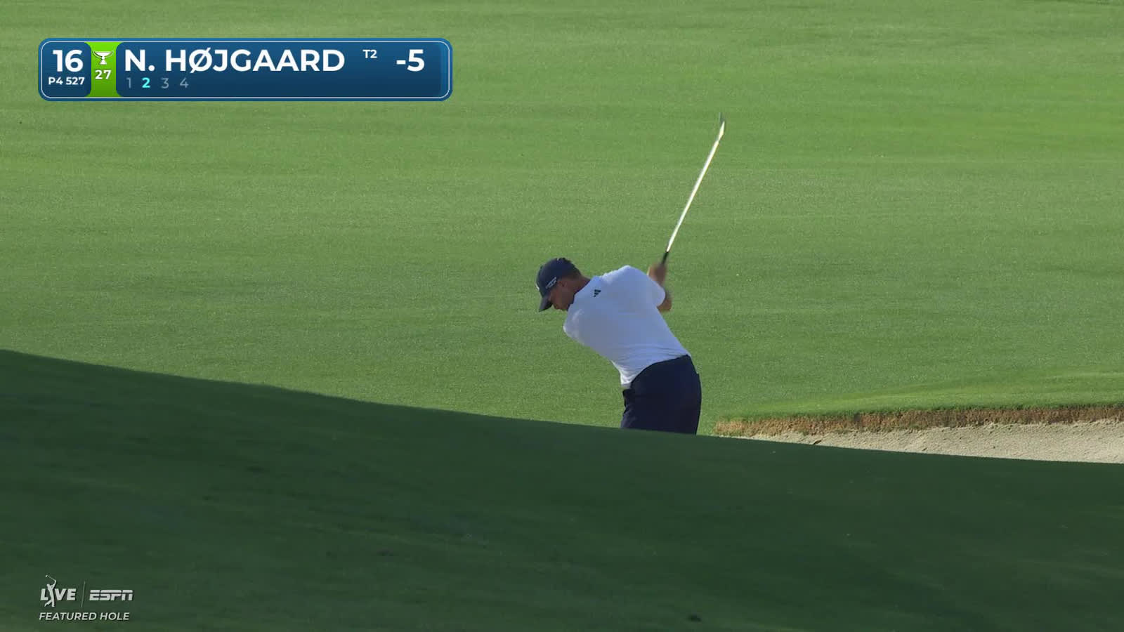 Nicolai Højgaard | Round 1 | 16th hole | Shot 2 | 2026 Truist Championship