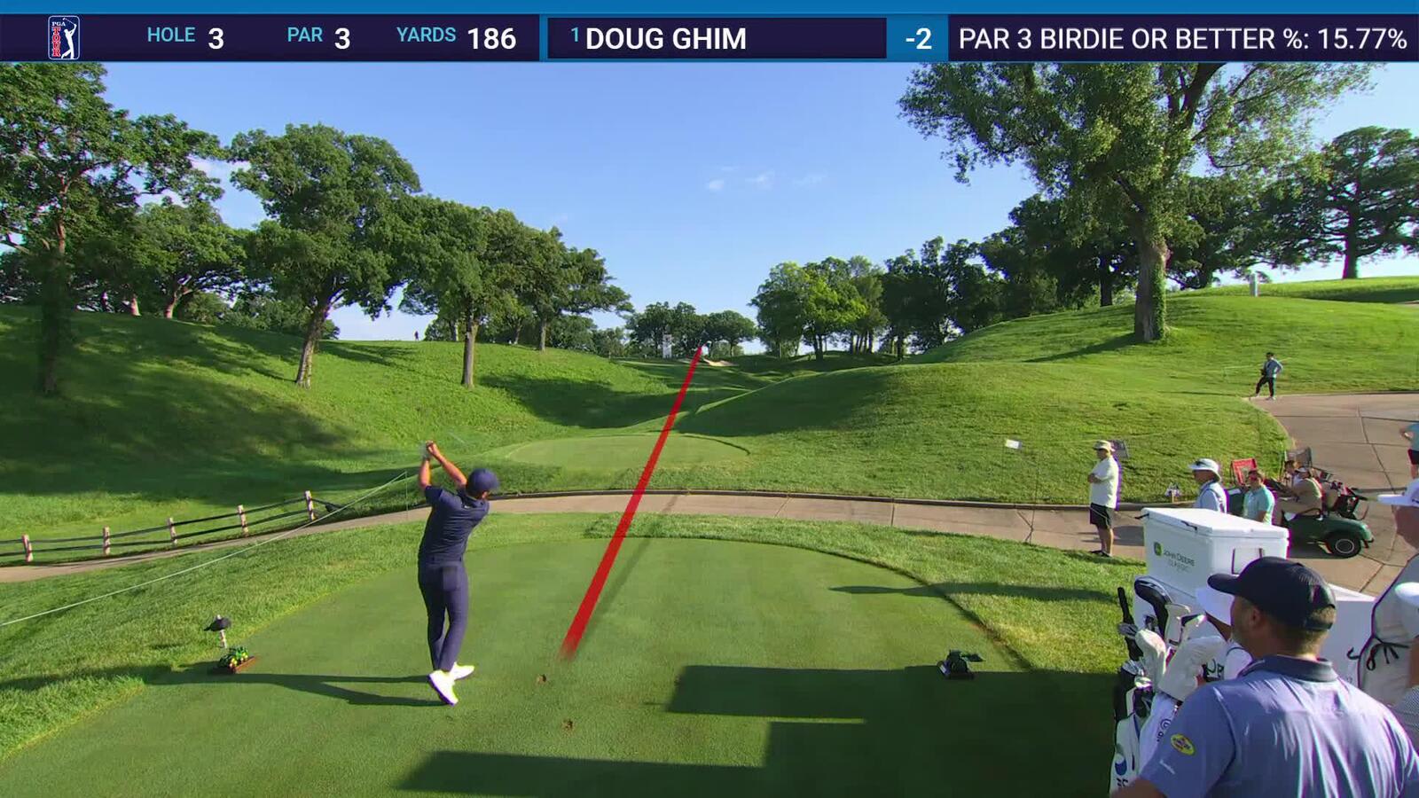 Doug Ghim | Round 1 | 3rd hole | Shot 1 | 2025 John Deere