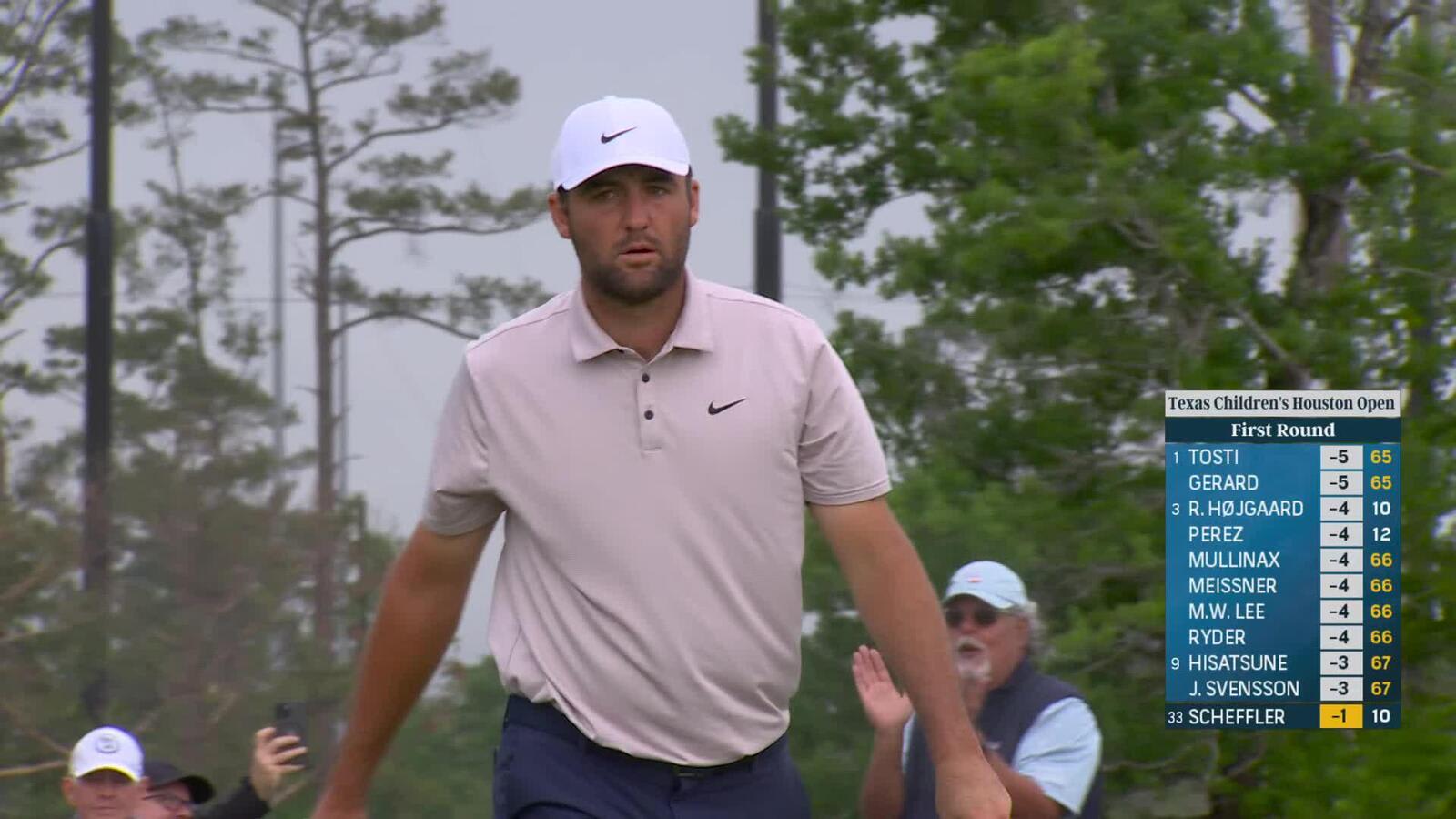 Scottie Scheffler | Round 1 | 10th hole | Shot 4 | 2025 Houston Open