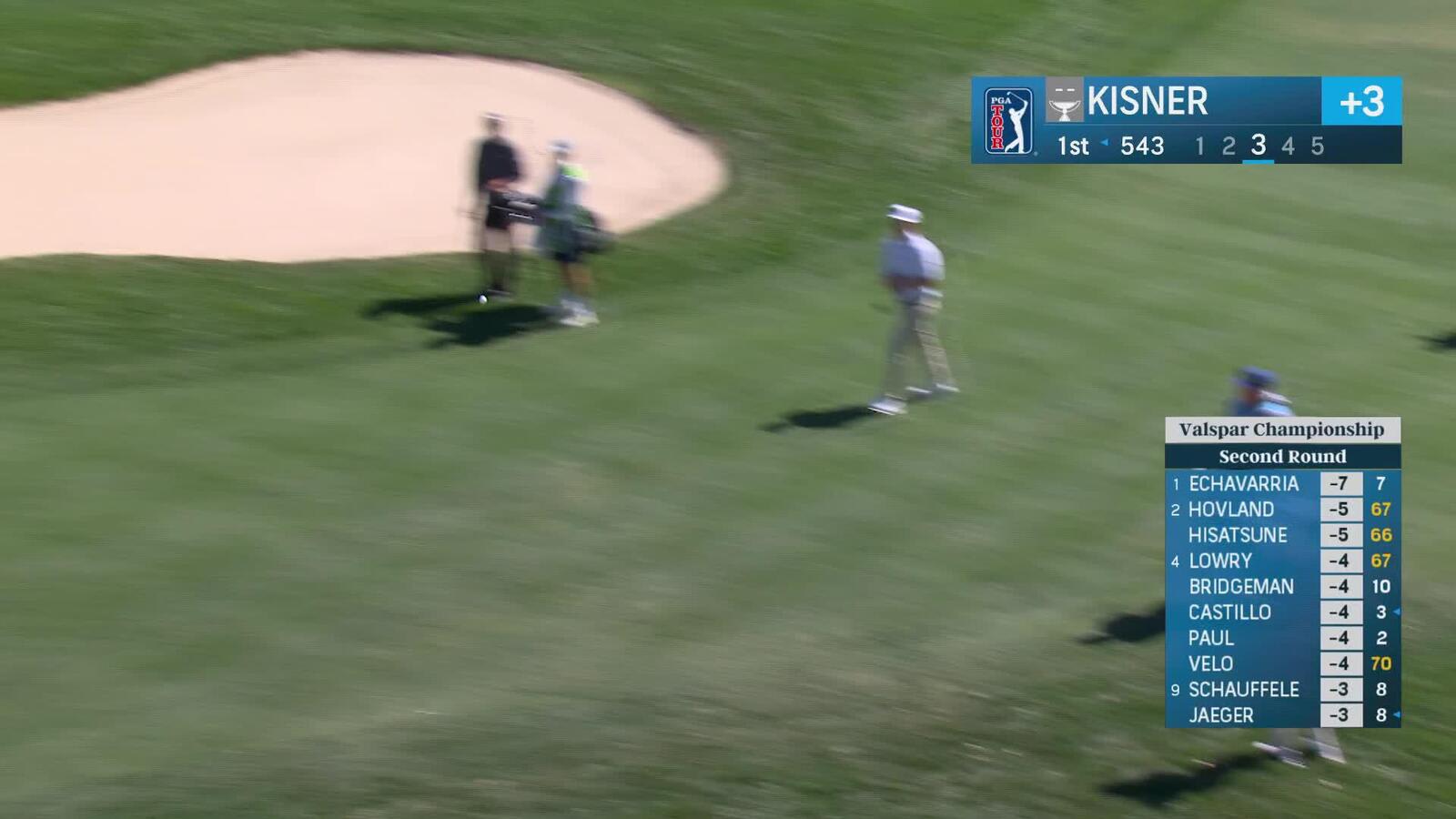 Kevin Kisner | Round 2 | 1st hole | Shot 3 | 2025 Valspar