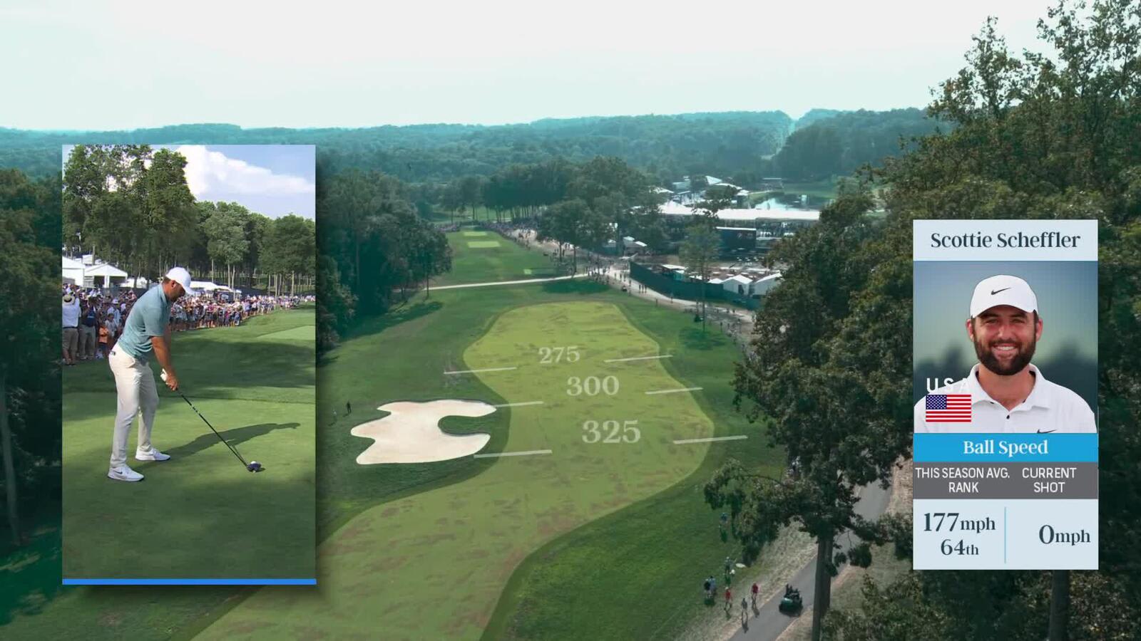 Scottie Scheffler | Round 4 | 15th hole | Shot 1 | 2025 BMW Championship