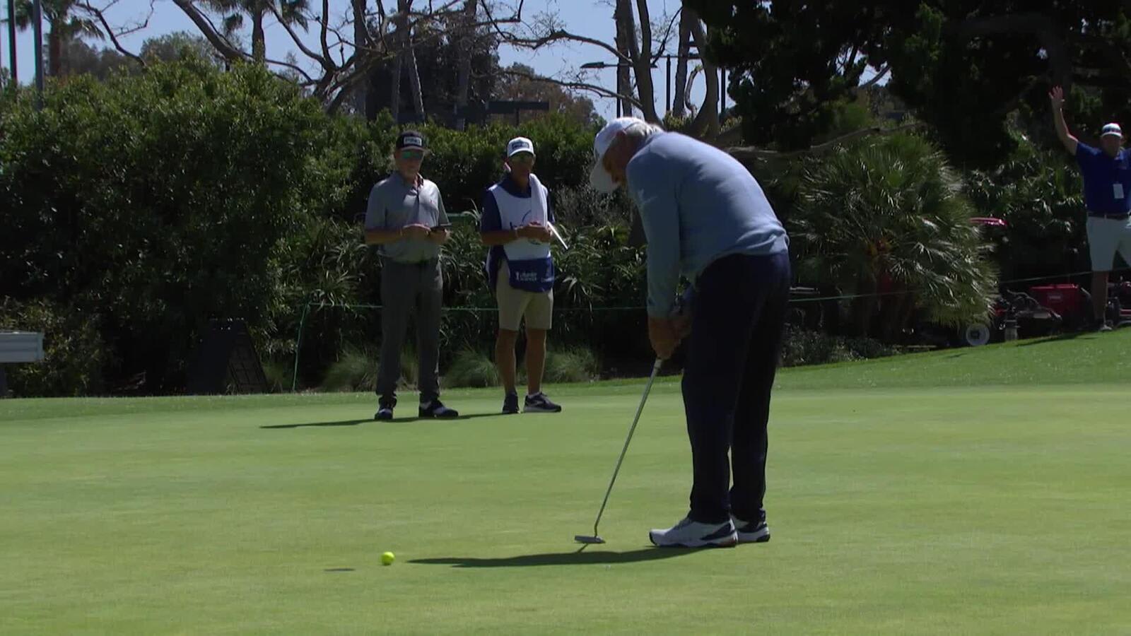 Fred Couples | Round 2 | 9th hole | Shot 4 | 2025 Hoag Classic
