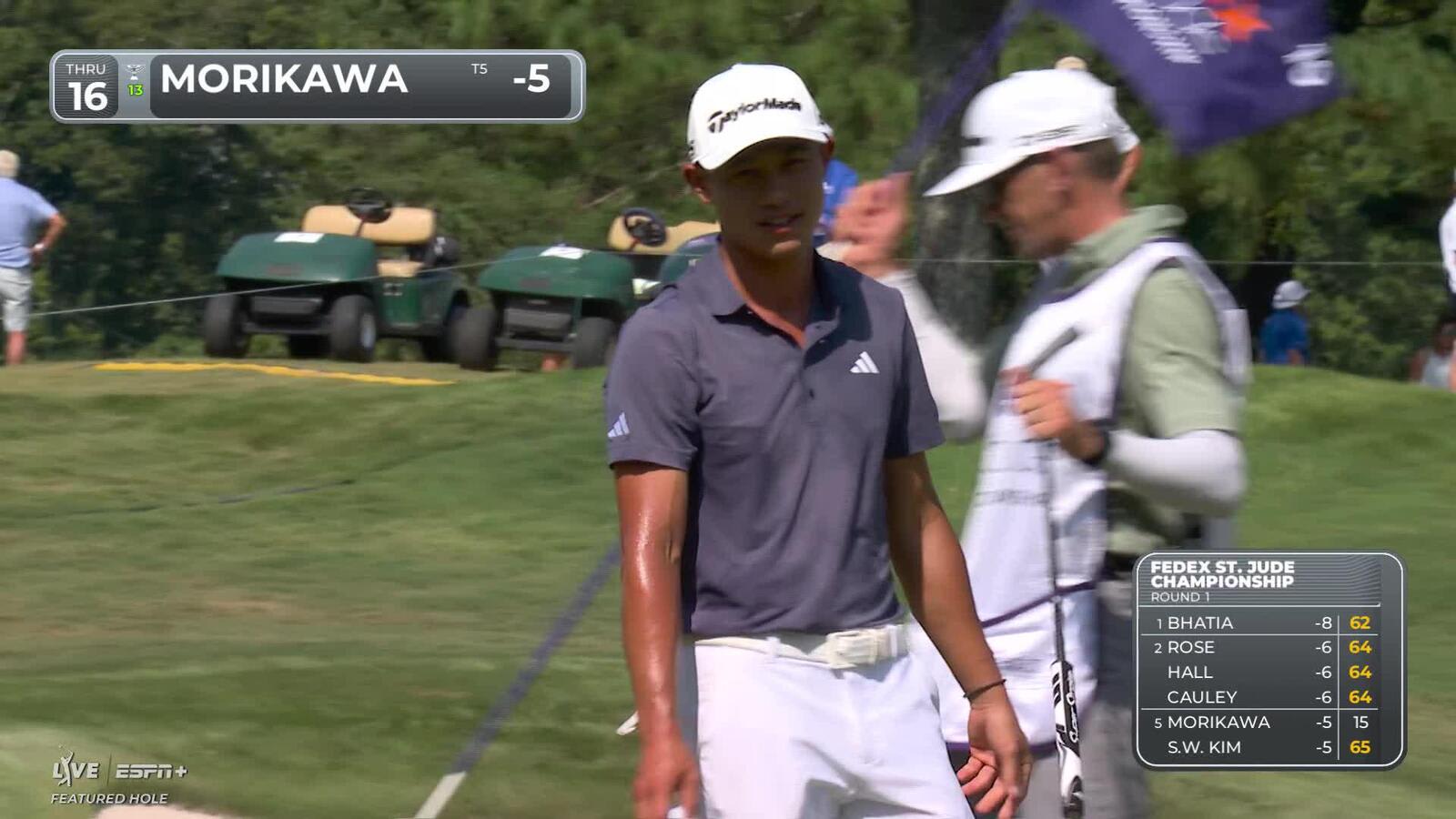 Collin Morikawa | Round 1 | 16th hole | Shot 5 | 2025 FedEx St. Jude