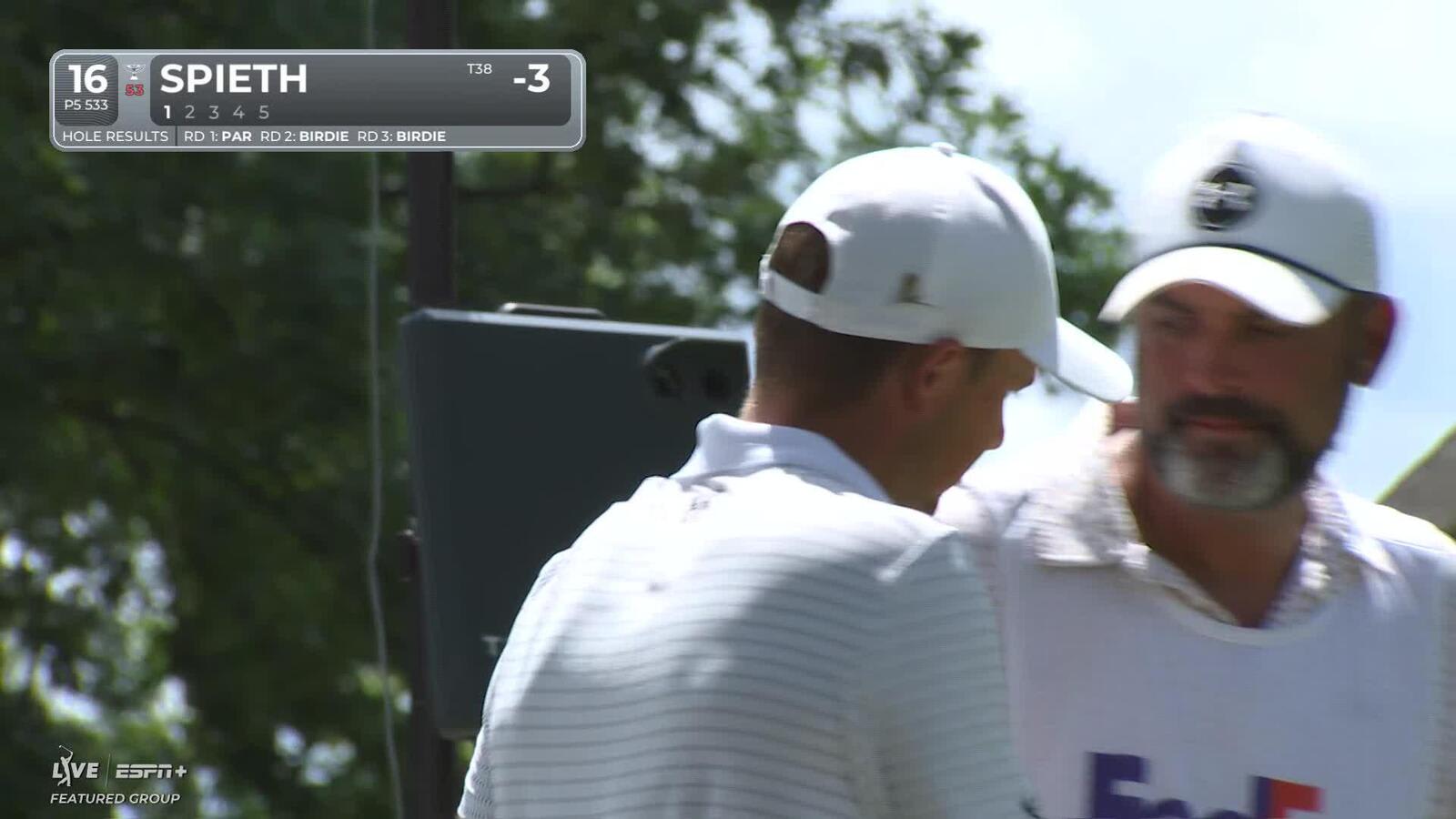 Jordan Spieth | Round 4 | 16th hole | Shot 1 | 2025 FedEx St. Jude