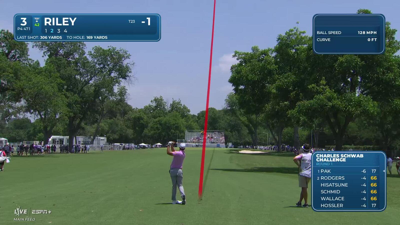 Davis Riley | Round 1 | 3rd hole | Shot 2 | 2025 Charles Schwab