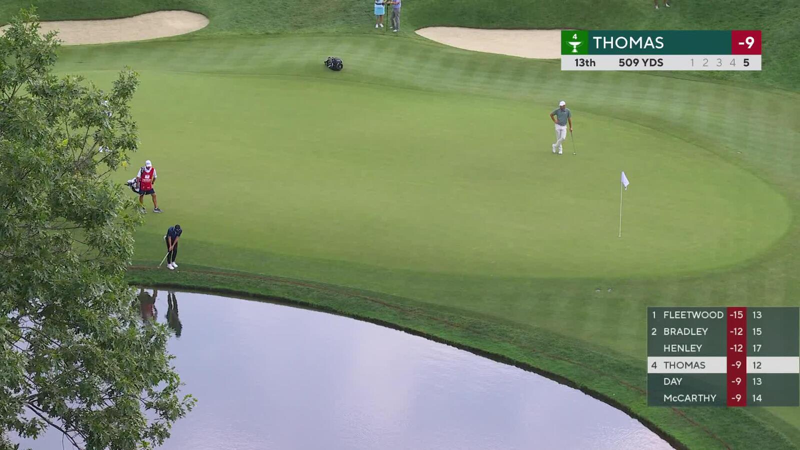 Justin Thomas | Round 3 | 13th hole | Shot 6 | 2025 Travelers