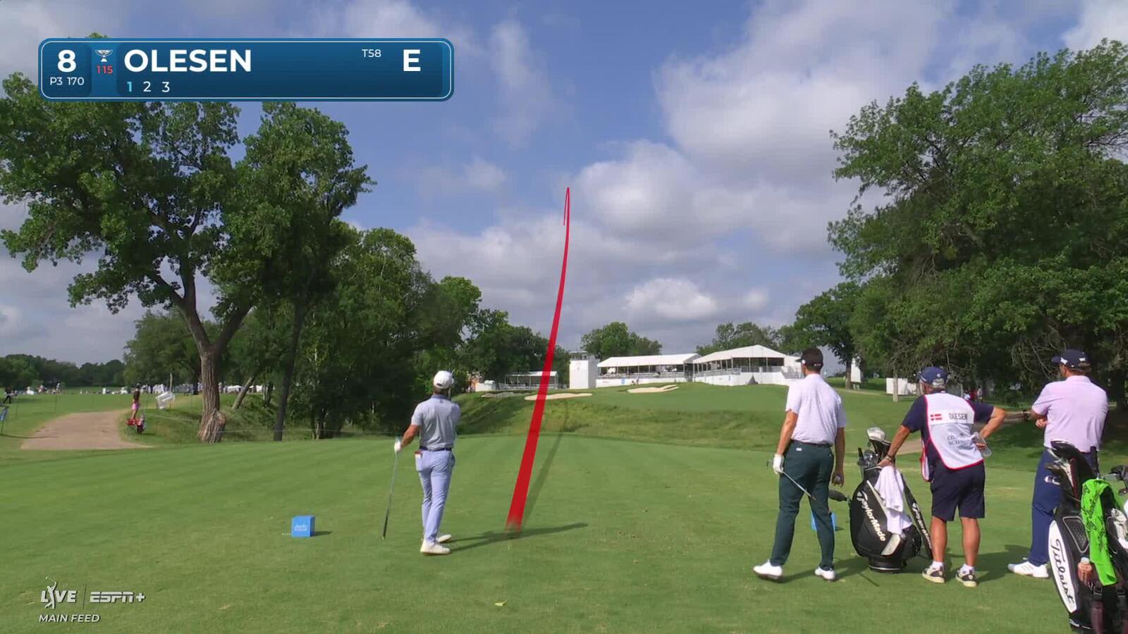 Thorbjørn Olesen | Round 4 | 8th hole | Shot 1 | 2025 Charles Schwab