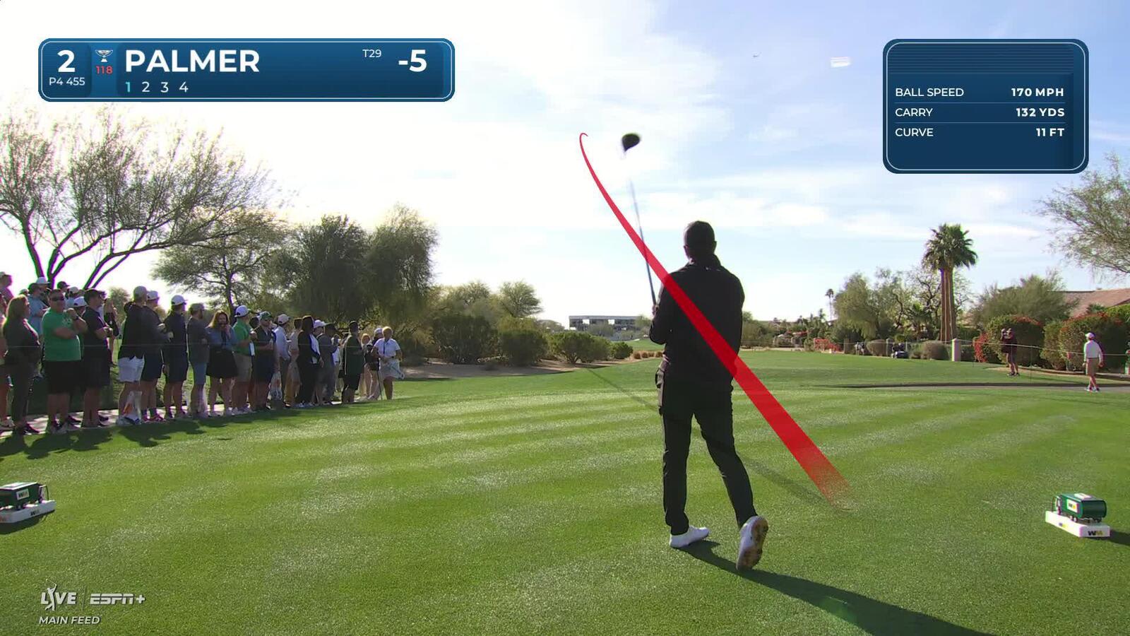 Ryan Palmer | Round 3 | 2nd hole | Shot 1 | 2025 WM Phoenix Open