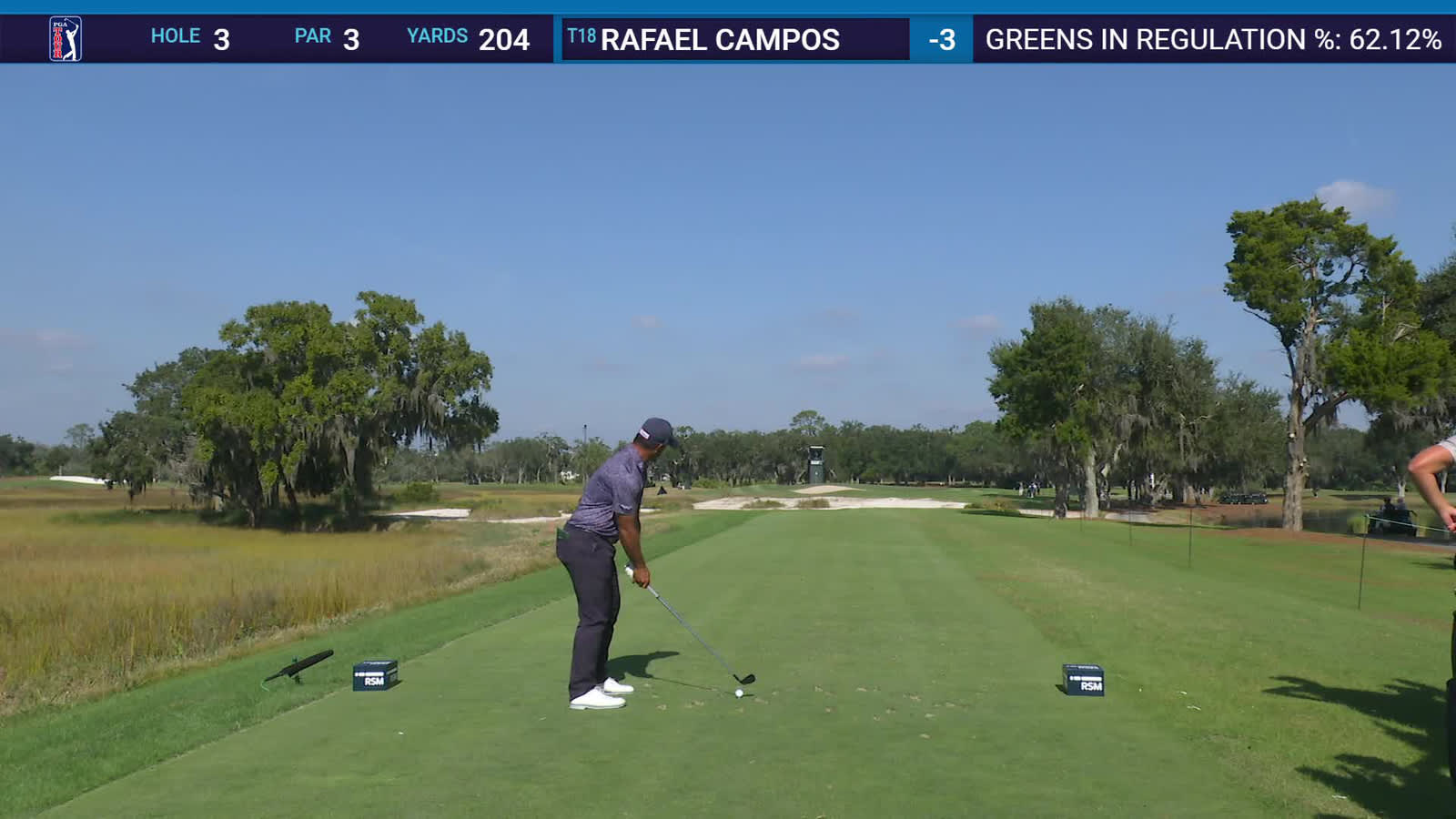 Rafael Campos | Round 1 | 3rd hole | Shot 1 | 2025 The RSM Classic