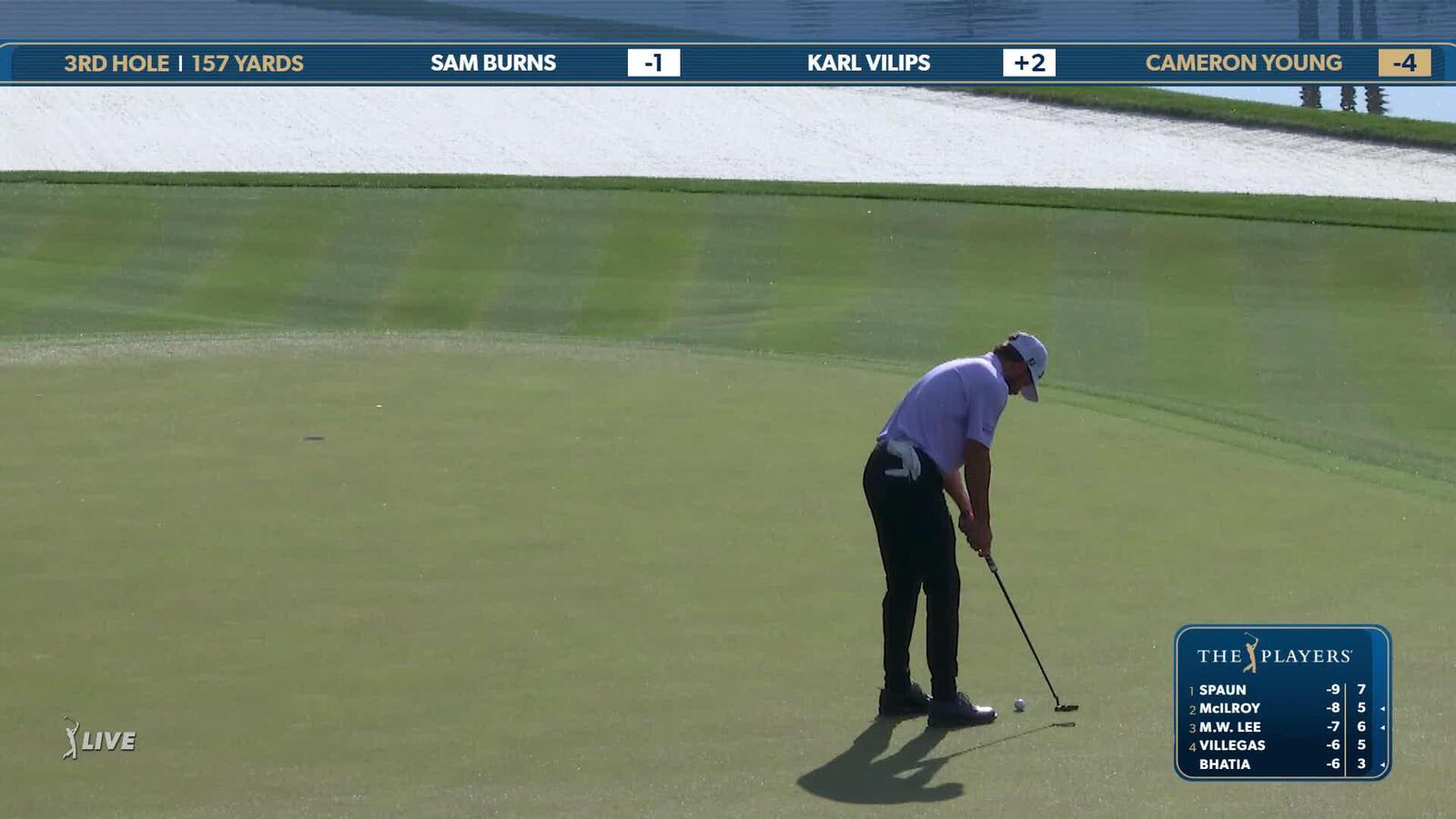 Cameron Young | Round 2 | 3rd hole | Shot 2 | 2025 THE PLAYERS