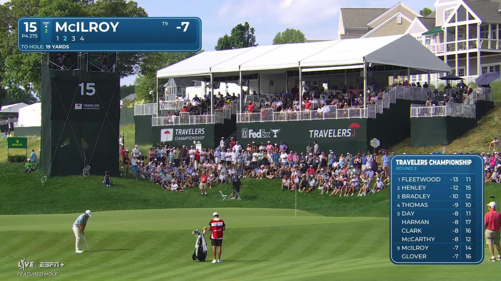 Rory McIlroy | Round 3 | 15th hole | Shot 2 | 2025 Travelers