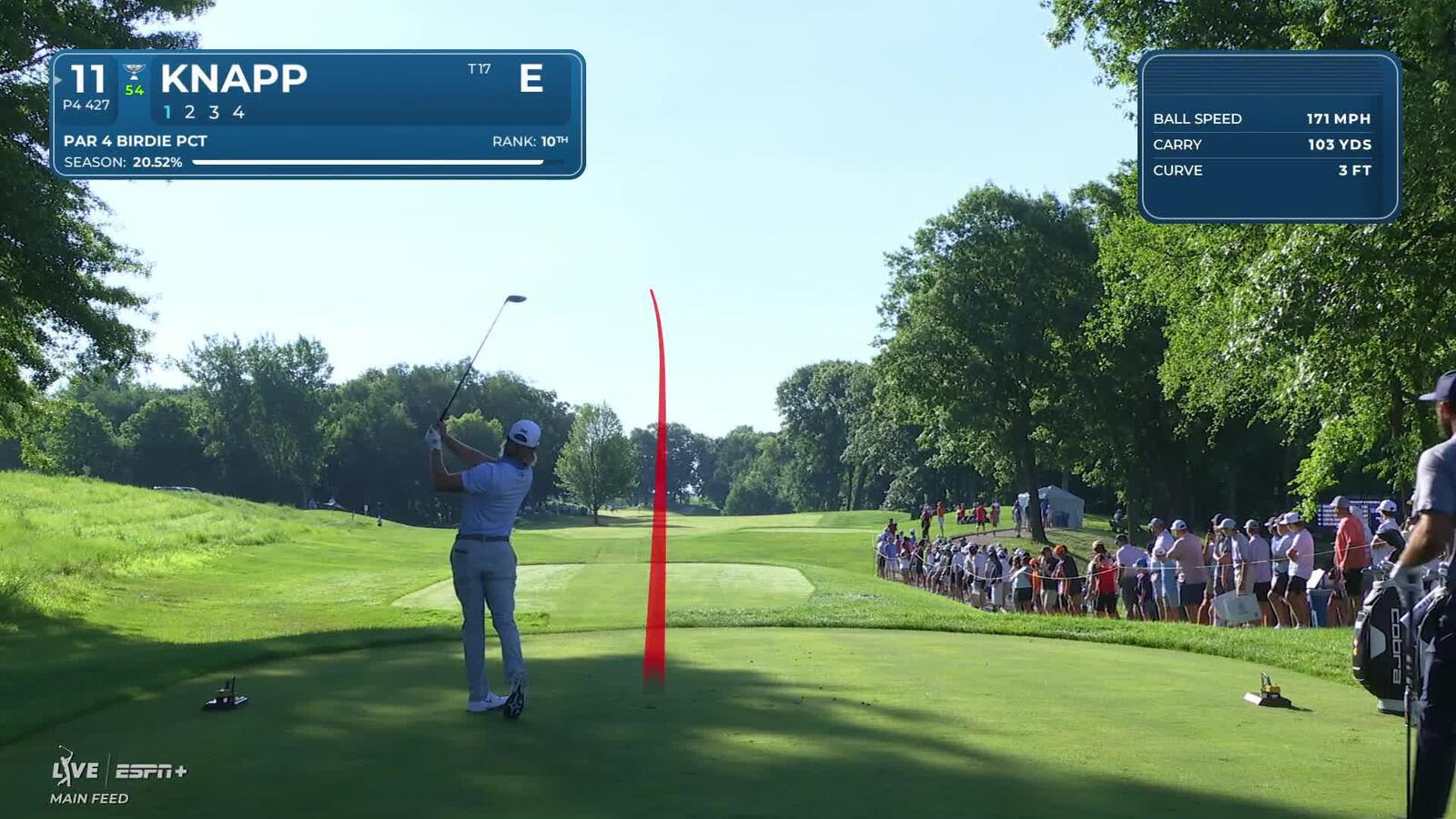 Jake Knapp | Round 1 | 11th hole | Shot 1 | 2025 John Deere