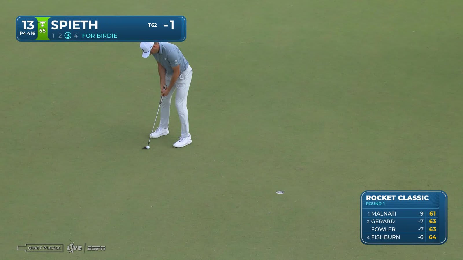 Jordan Spieth | Round 1 | 13th hole | Shot 3 | 2026 Rocket Classic