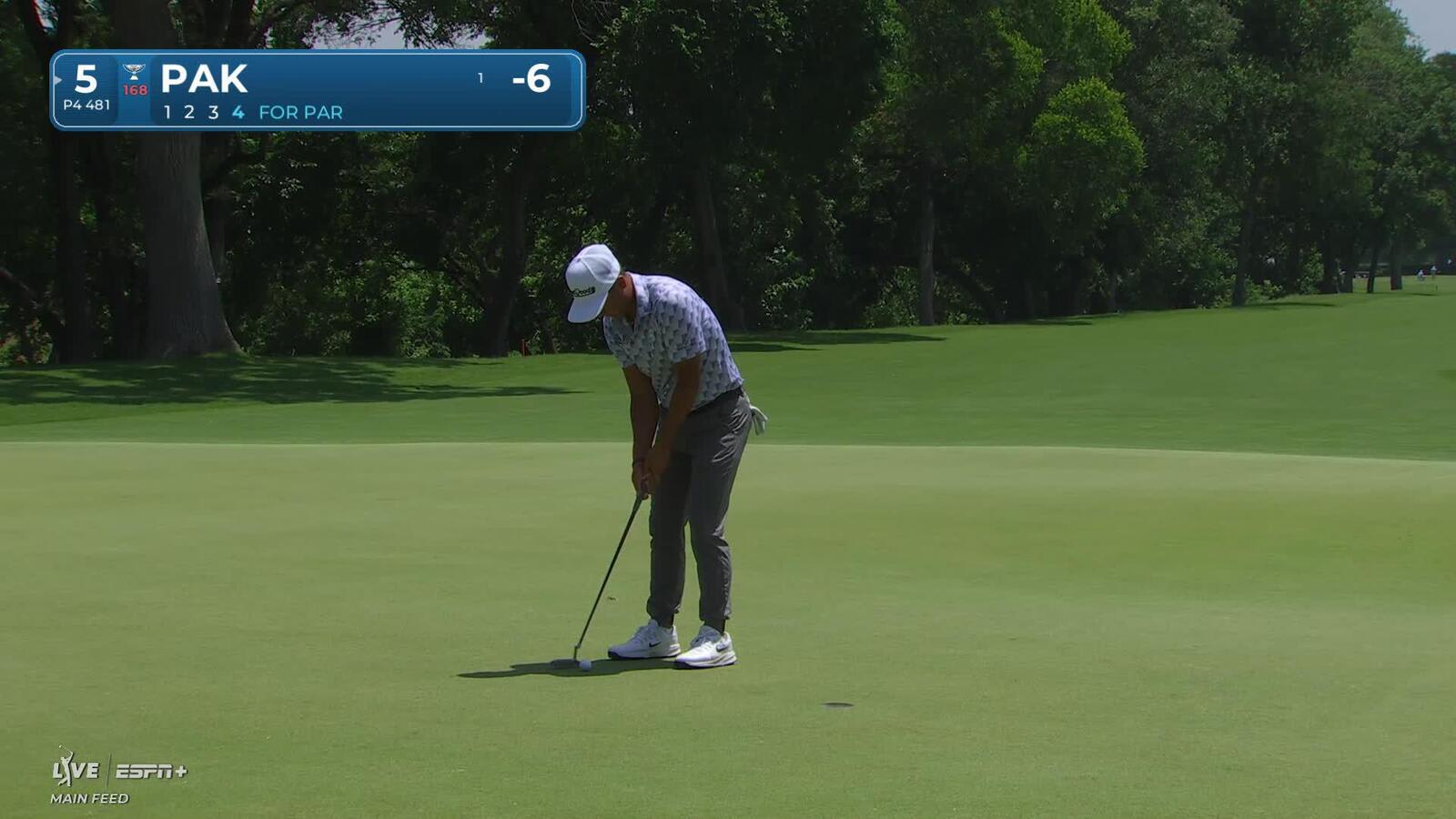 John Pak | Round 1 | 5th hole | Shot 4 | 2025 Charles Schwab