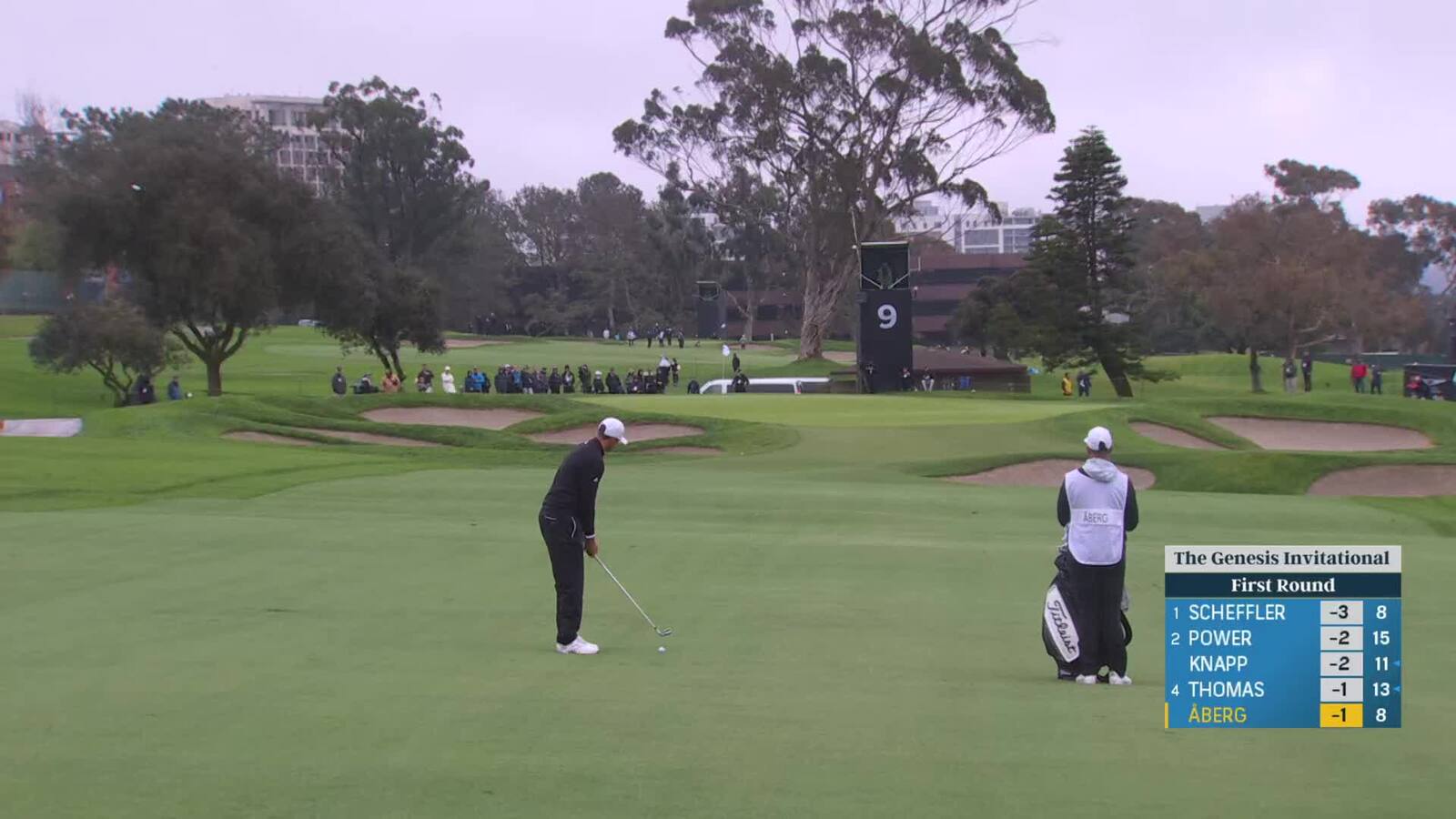 Ludvig Åberg | Round 1 | 9th hole | Shot 5 | 2025 Genesis