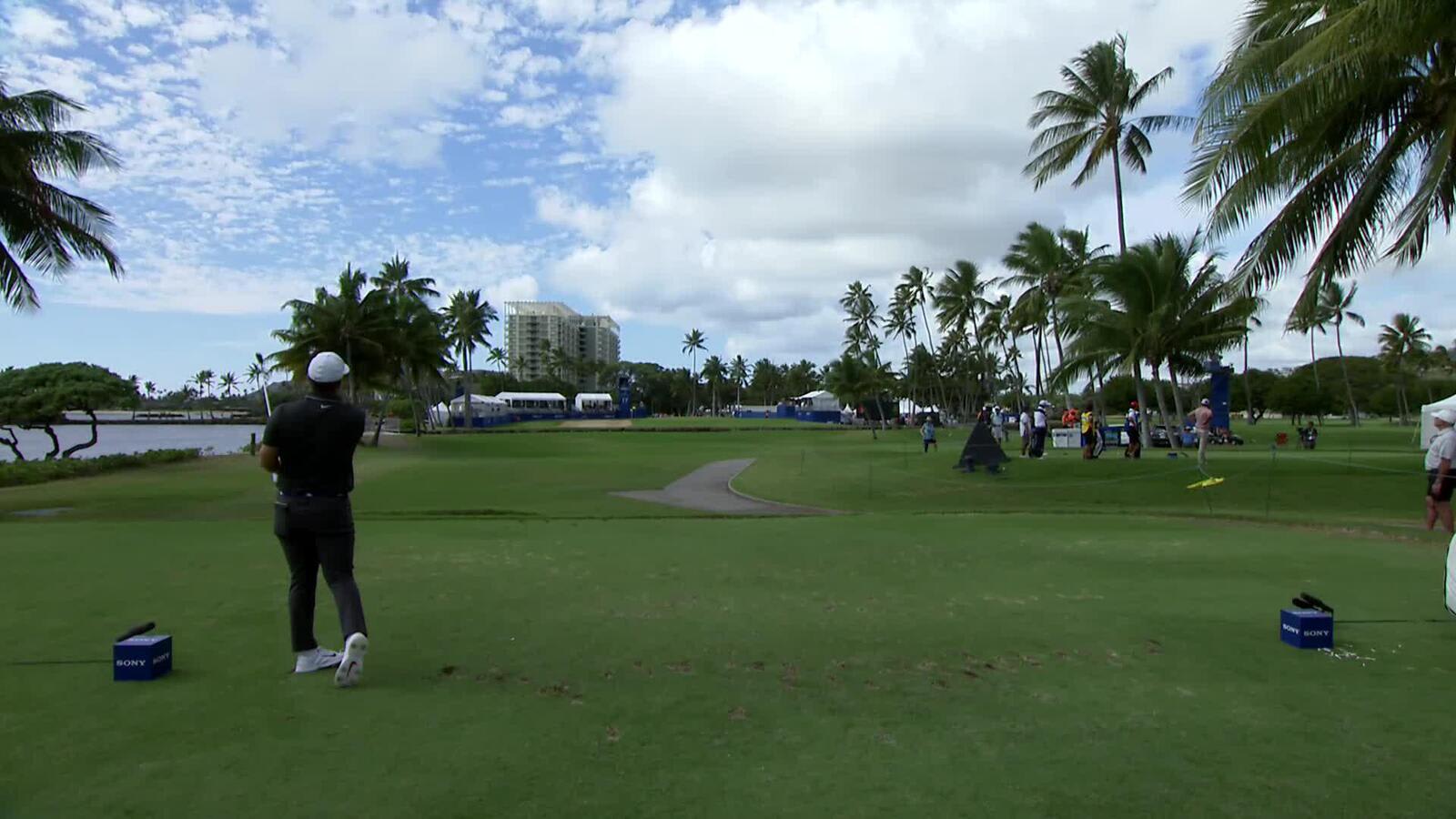 Chris Gotterup | Round 1 | 17th hole | Shot 1 | 2025 Sony Open