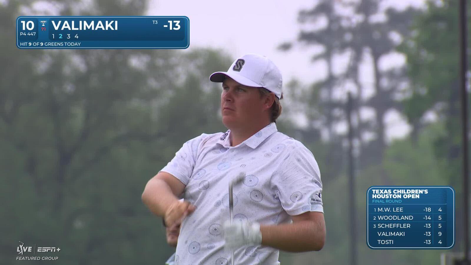 Sami Valimaki | Round 4 | 10th hole | Shot 2 | 2025 Houston Open