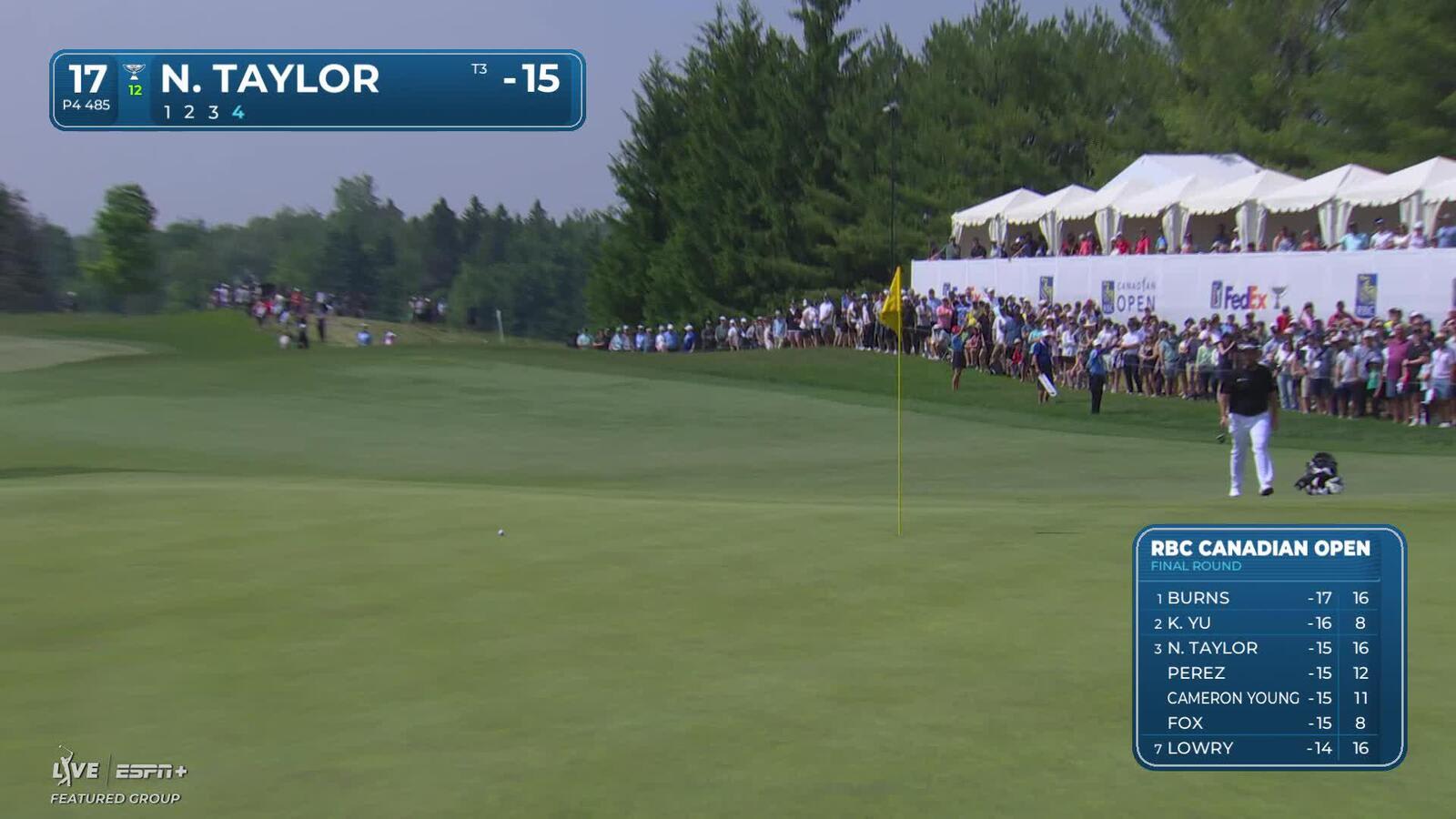 Nick Taylor | Round 4 | 17th hole | Shot 4 | 2025 RBC Canadian