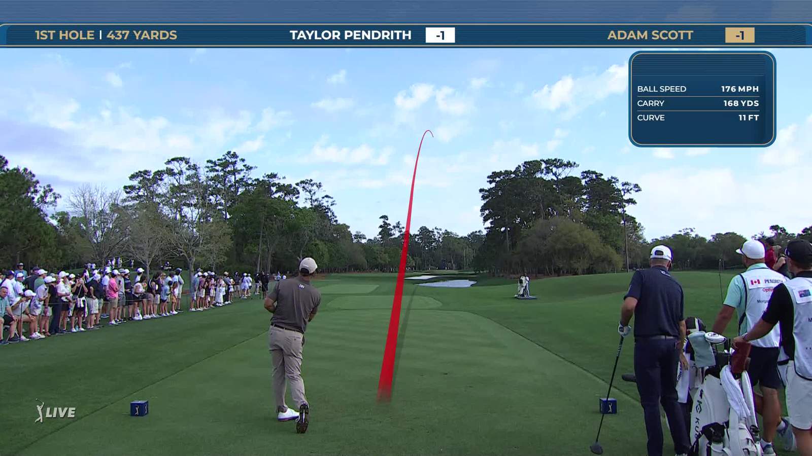 Adam Scott | Round 4 | 1st hole | Shot 1 | 2026 THE PLAYERS