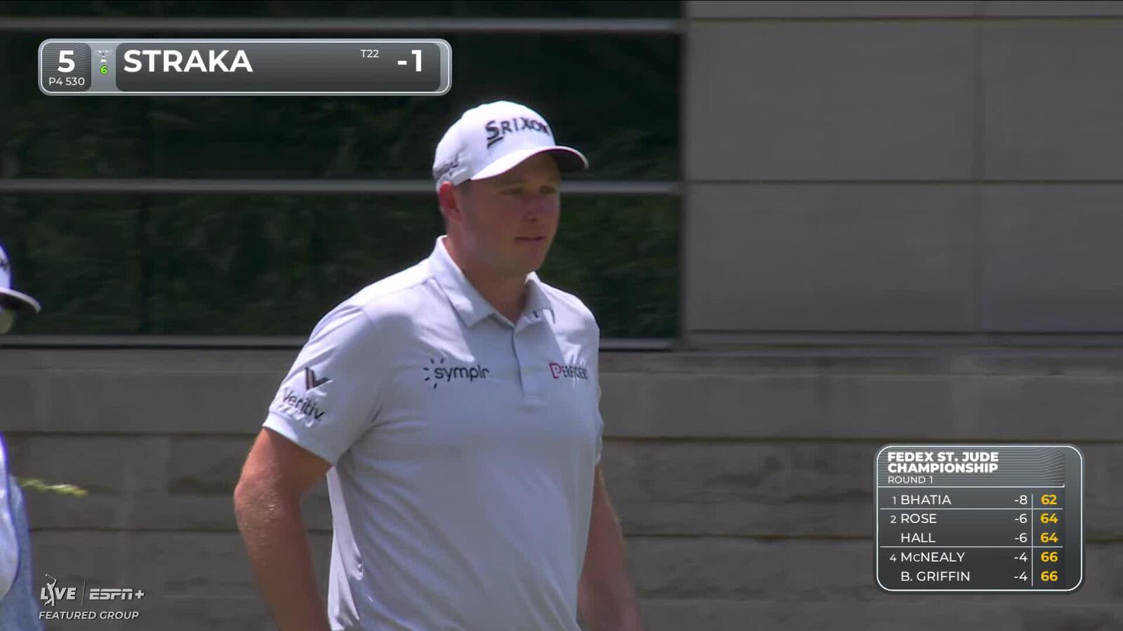 Sepp Straka | Round 1 | 5th hole | Shot 4 | 2025 FedEx St. Jude