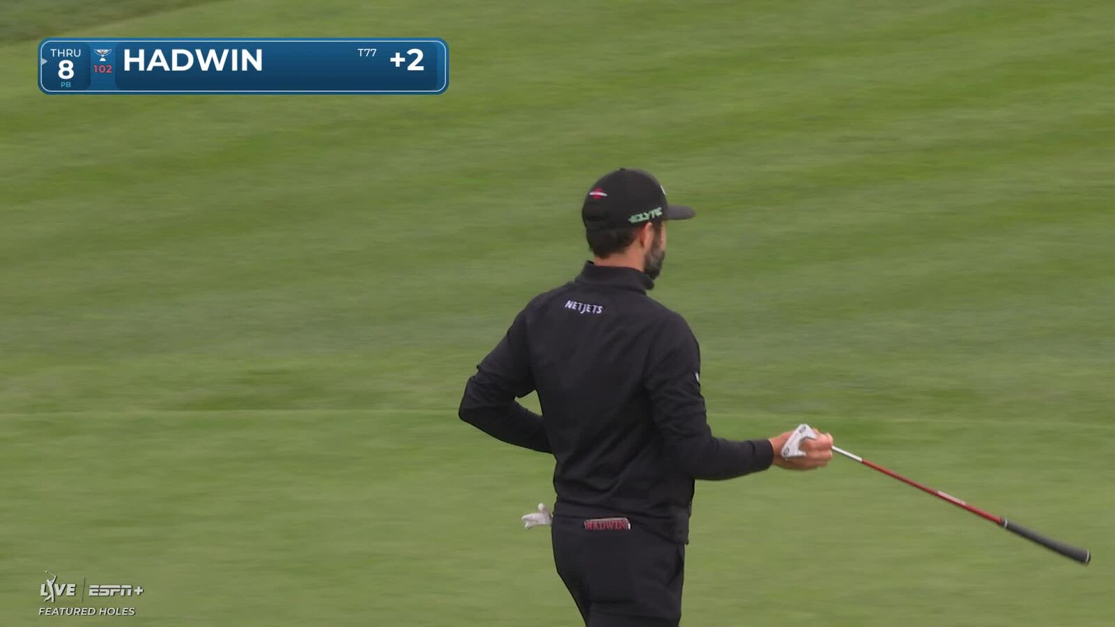 Adam Hadwin | Round 2 | 3rd hole | Shot 2 | 2025 AT&T Pebble Beach