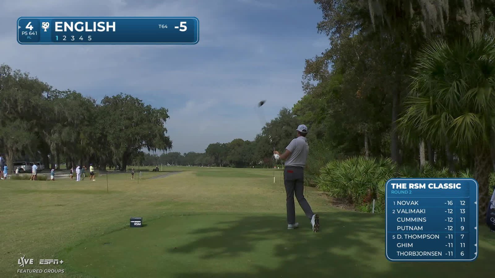 Harris English | Round 2 | 4th hole | Shot 1 | 2025 The RSM Classic