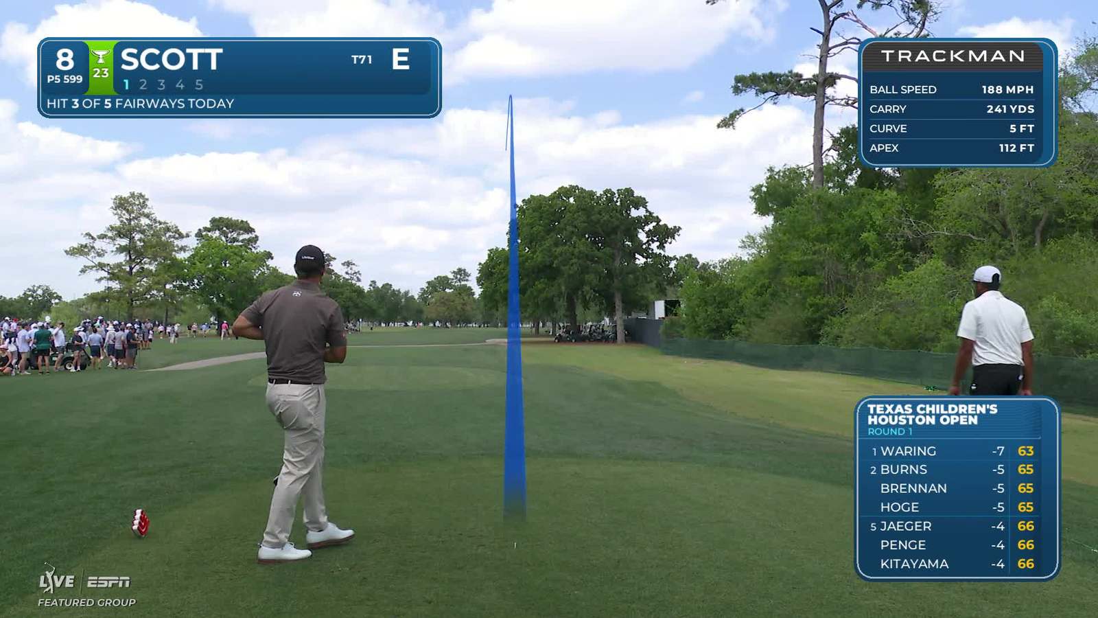 Adam Scott | Round 1 | 8th hole | Shot 1 | 2026 Houston Open