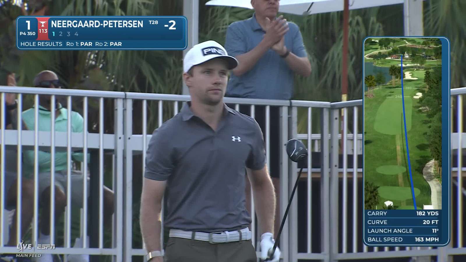 Rasmus Neergaard-Petersen | Round 3 | 1st hole | Shot 1 | 2026 Cognizant Classic