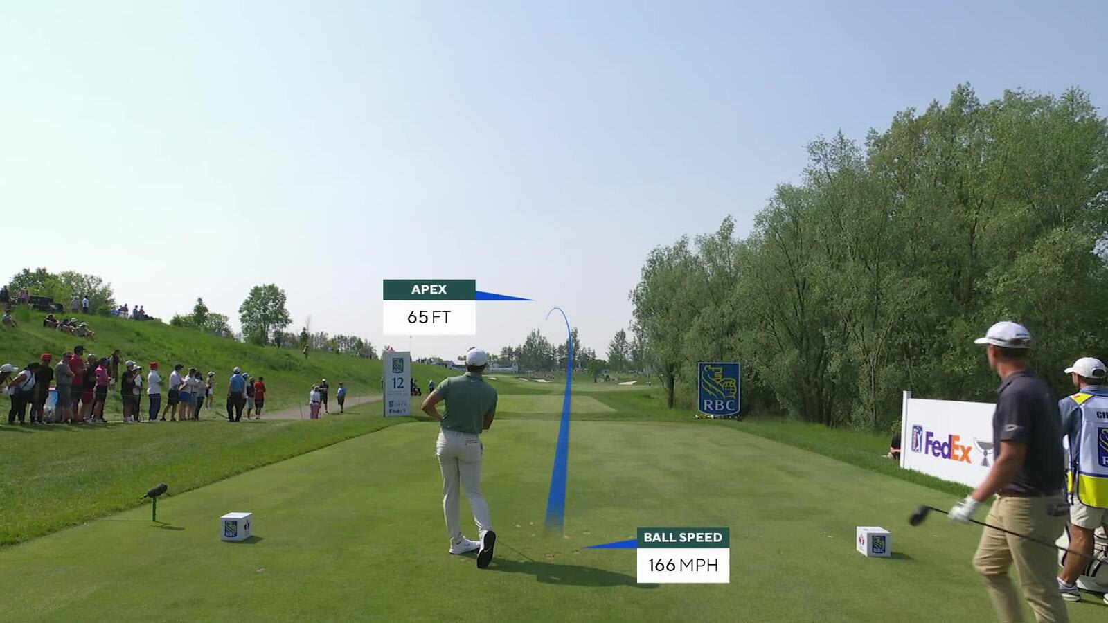 Cameron Champ | Round 3 | 12th hole | Shot 1 | 2025 RBC Canadian