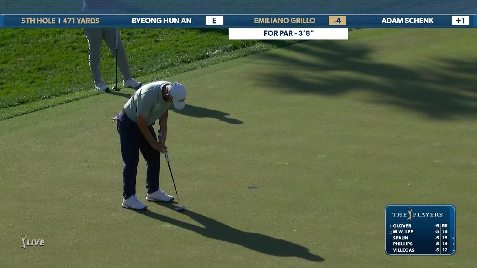 Emiliano Grillo | Round 1 | 5th hole | Shot 4 | 2025 THE PLAYERS